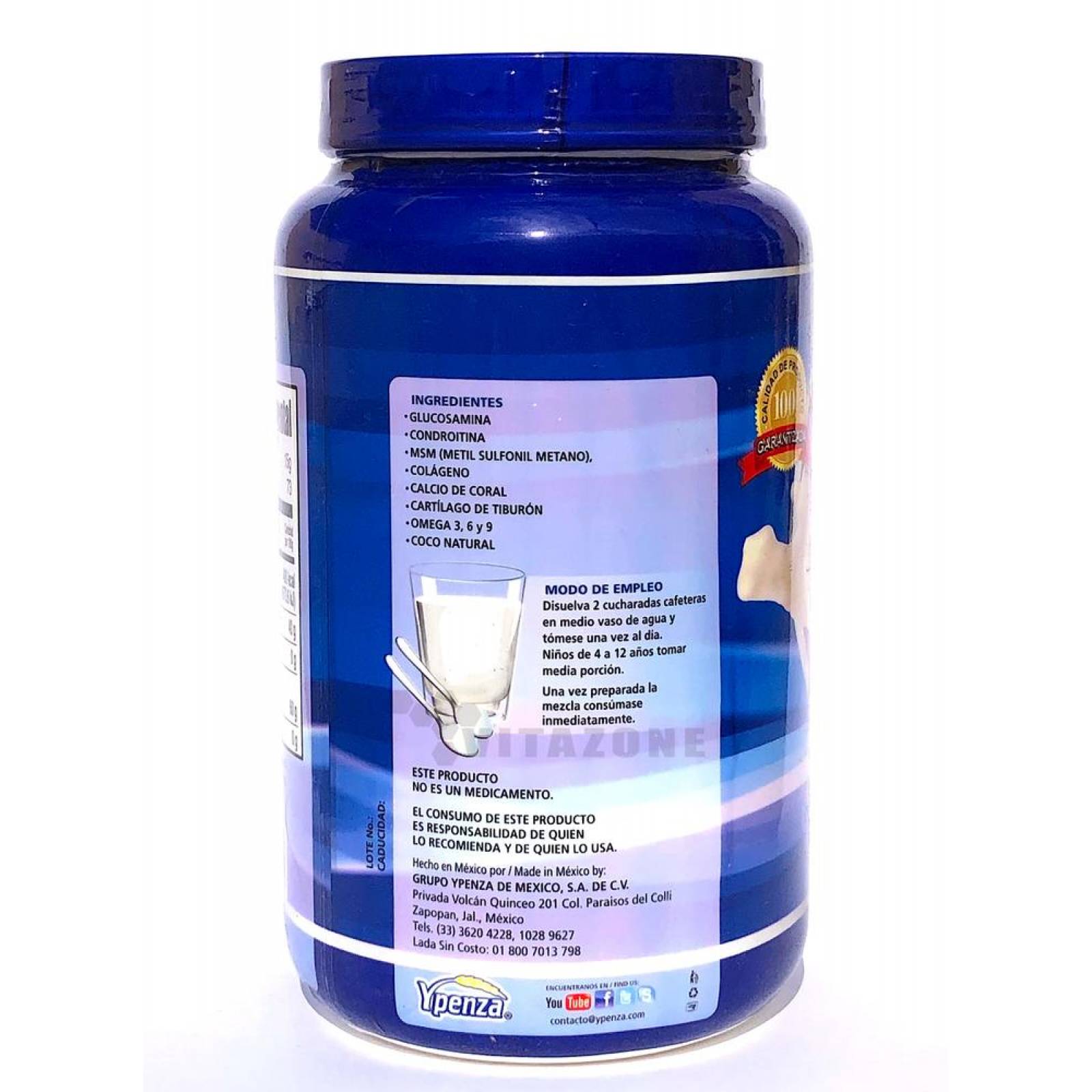 Glucosamina Reumoflex Sabor Coco 1100 g Ypenza. 