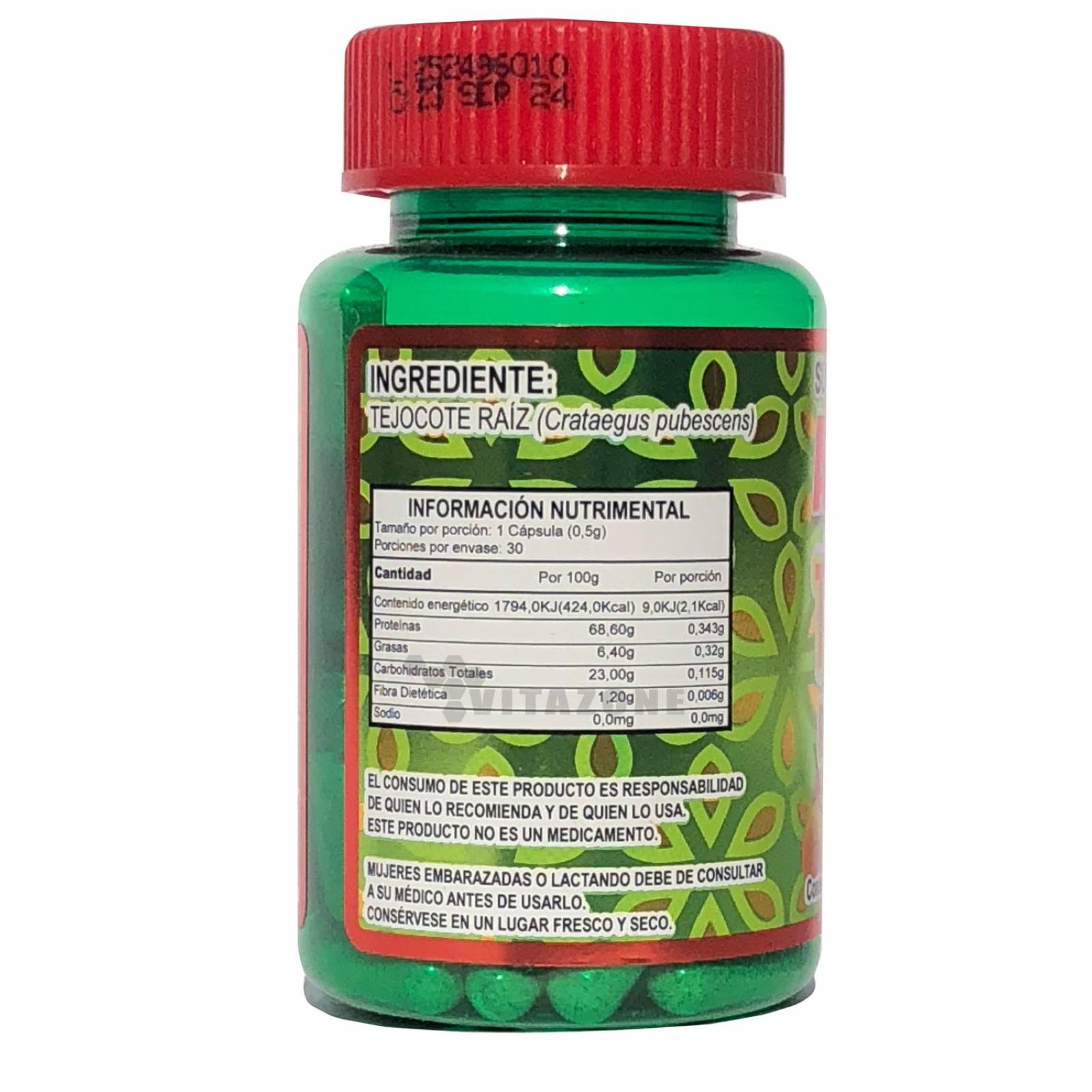 Raíz de Tejocote 30 cápsulas 500 mg 