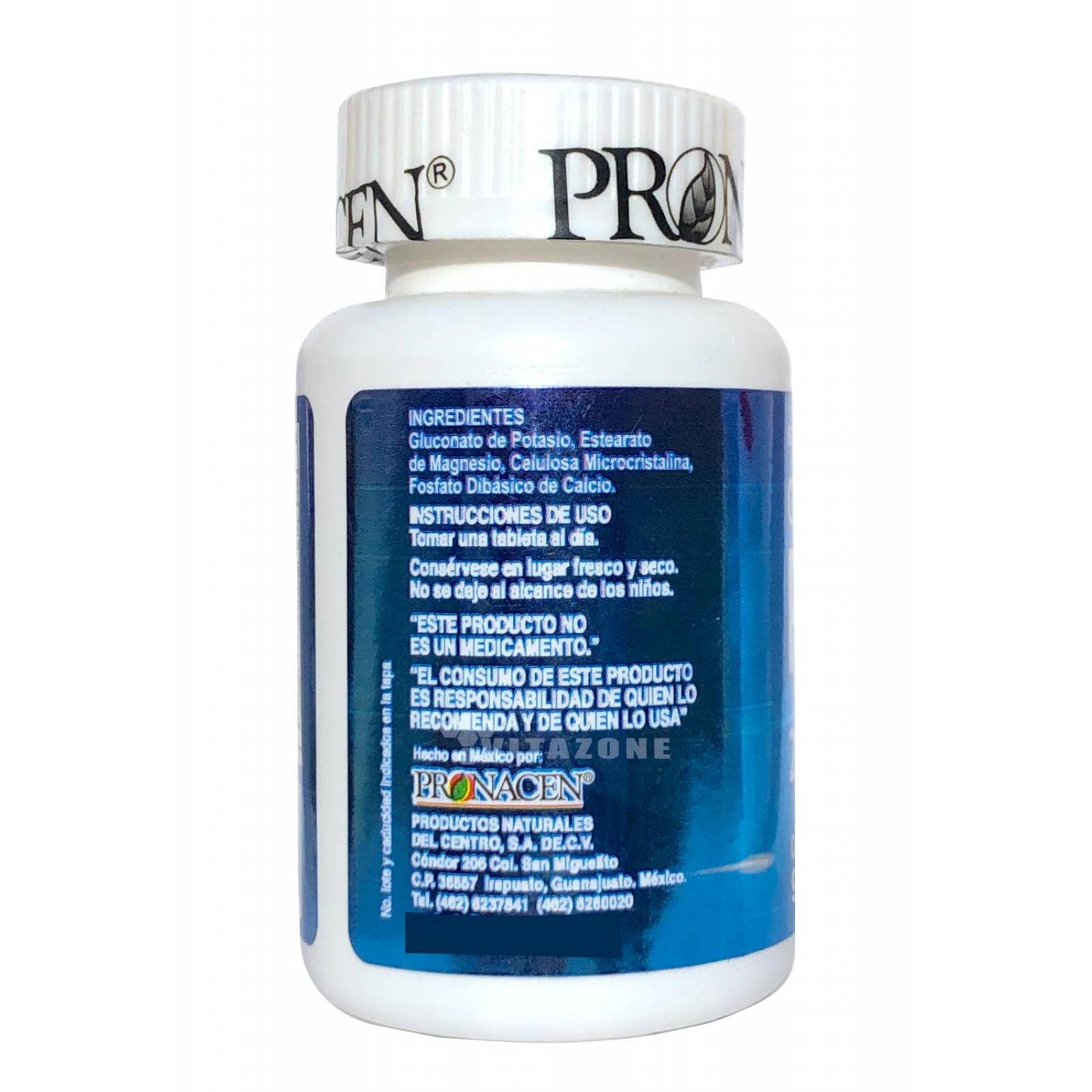 Gluconato de Potasio, Magnesio y Zinc Pronacen (3 frascos) 