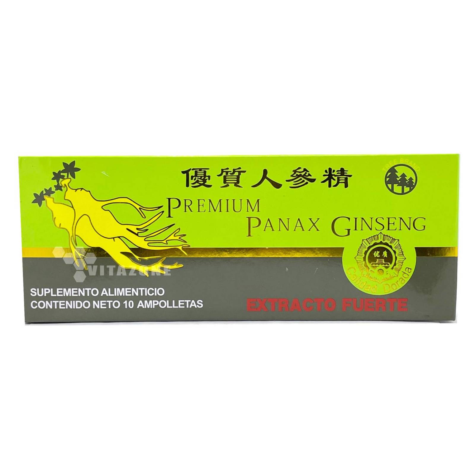 Ginseng Panax Premium 10 Frascos De 10 ML Tree Brand 