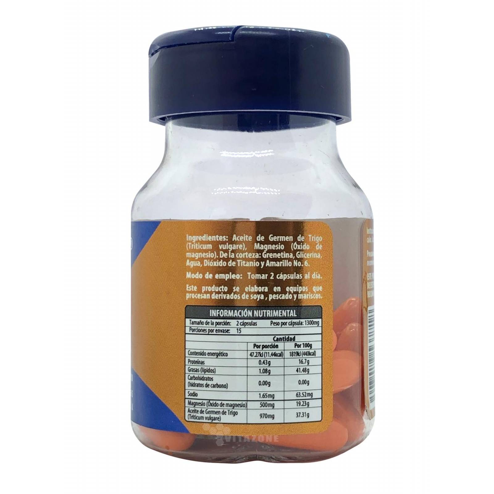 Magnesio con Germen de Trigo 30 cápsulas Naturagel.