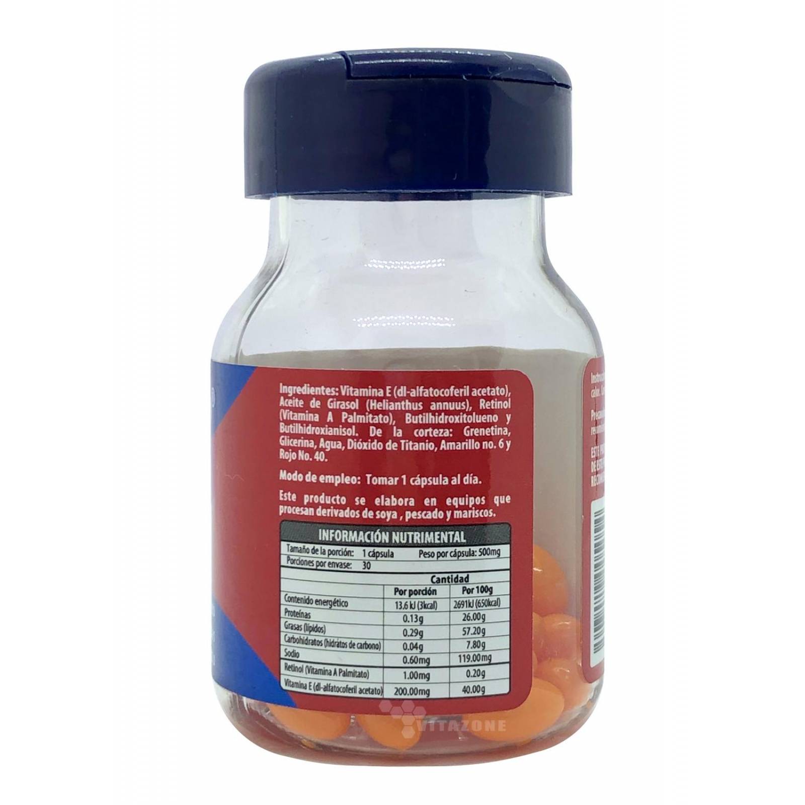 Retinol con Vitamina E 30 cápsulas Naturagel 