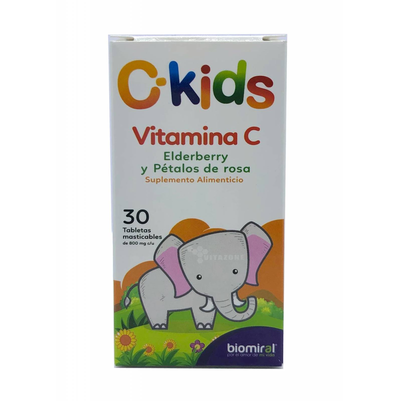 Vitamina C C-Kids 30 tabletas Masticables Biomiral 