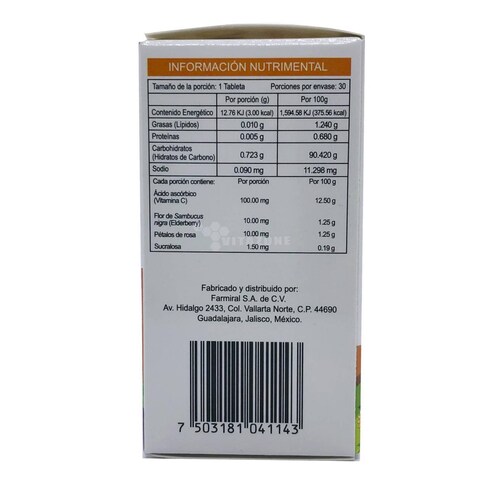 Vitamina C C-Kids 30 tabletas Masticables Biomiral 