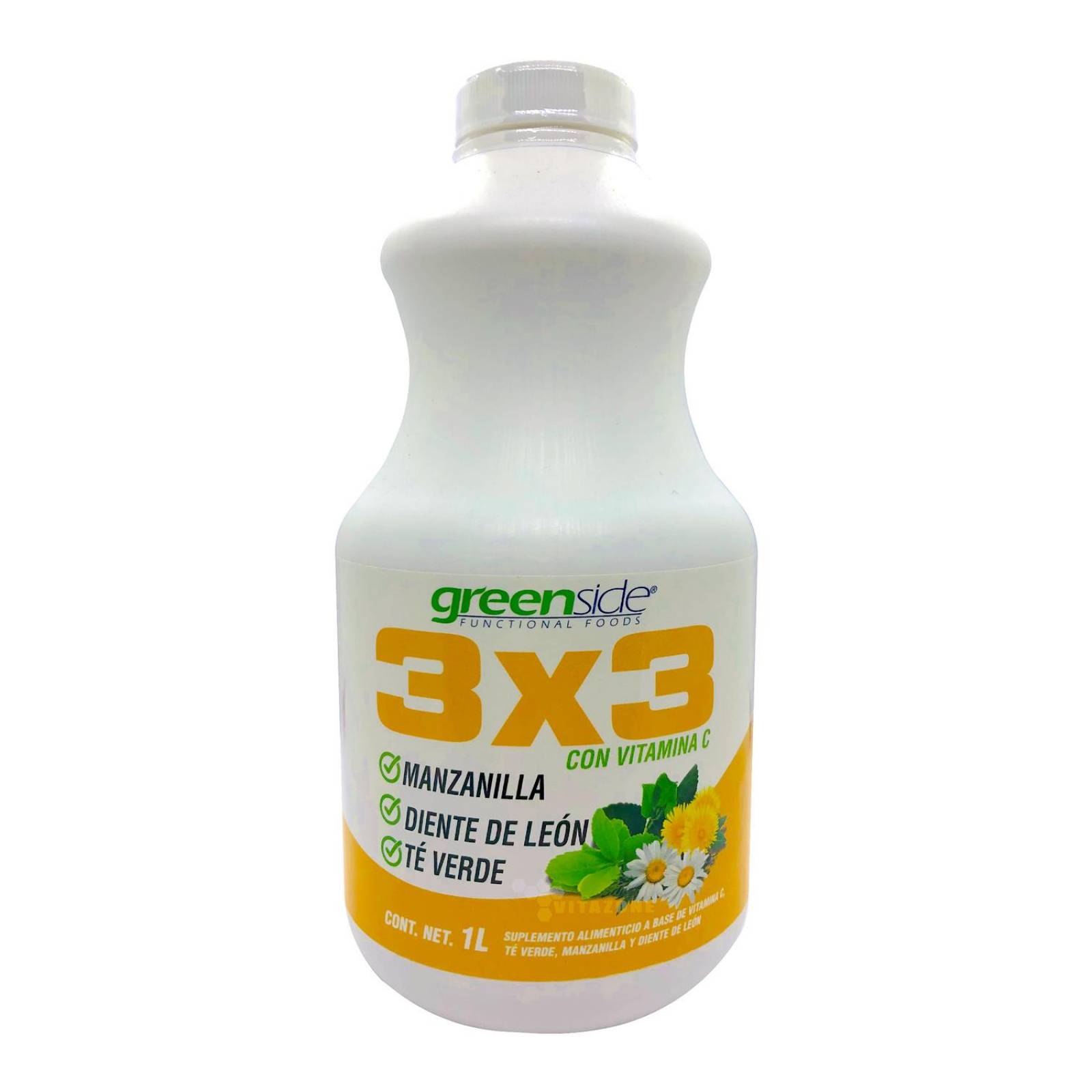 Manzanilla Diente de Leon Té verde 3x3 Vitamina C bebida 