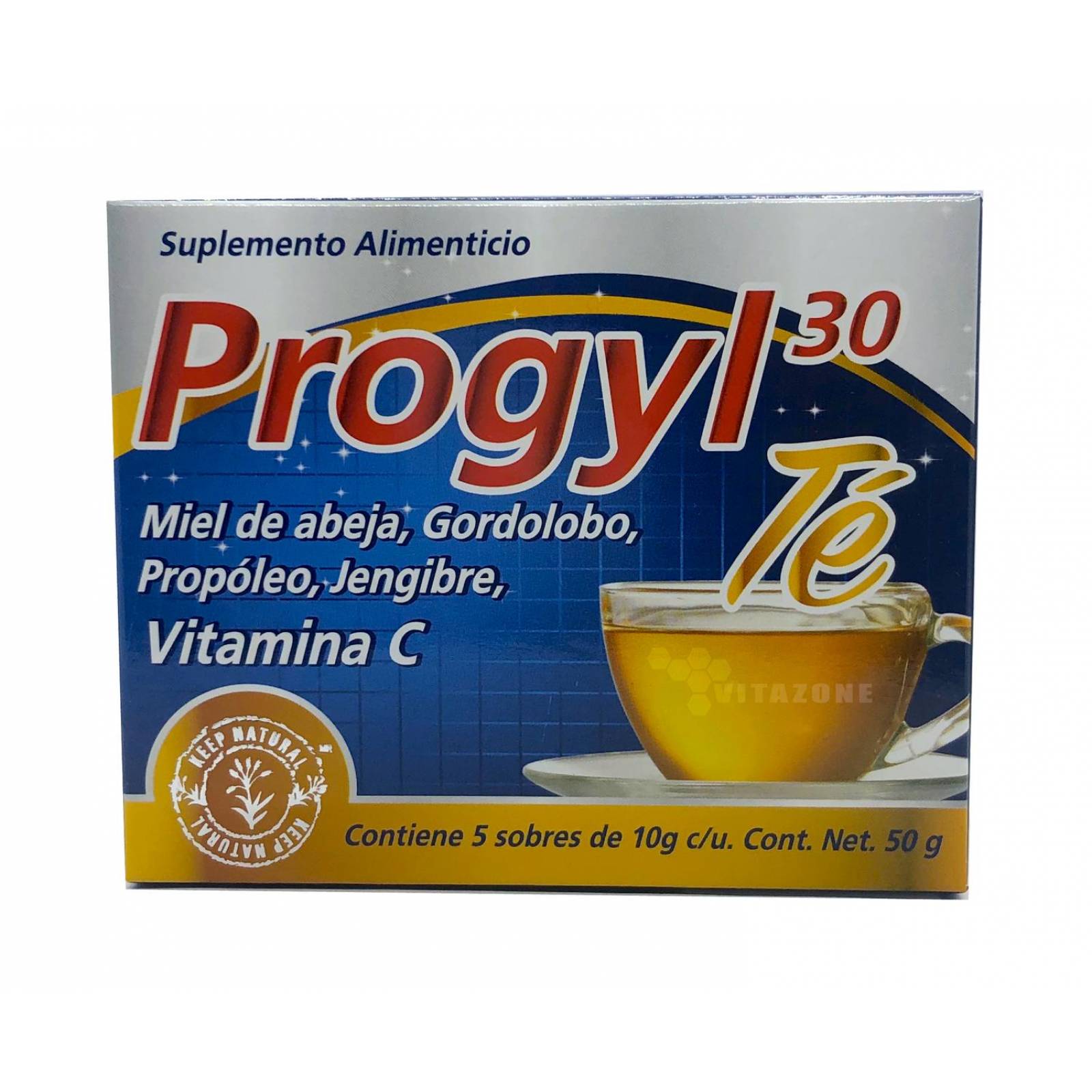 Progyl 30 Té 5 sobres Vitamina C Propóleo Jengibre Miel 