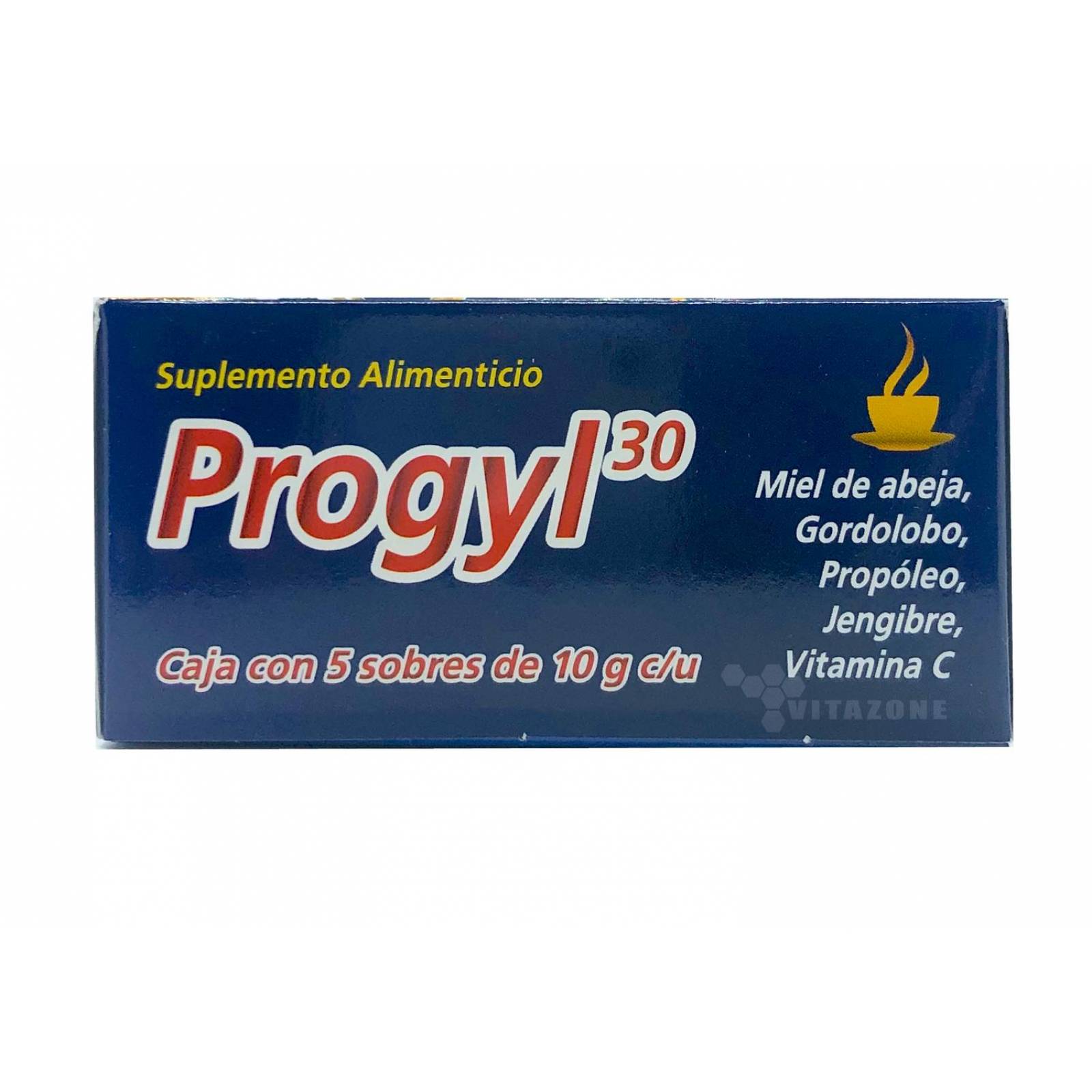 Progyl 30 Té 5 sobres Vitamina C Propóleo Jengibre Miel 