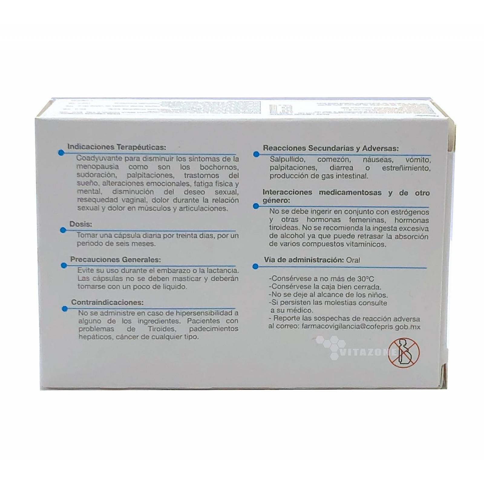 La Femme Isoflavonas de Soya y Vitaminas 30 cápsulas