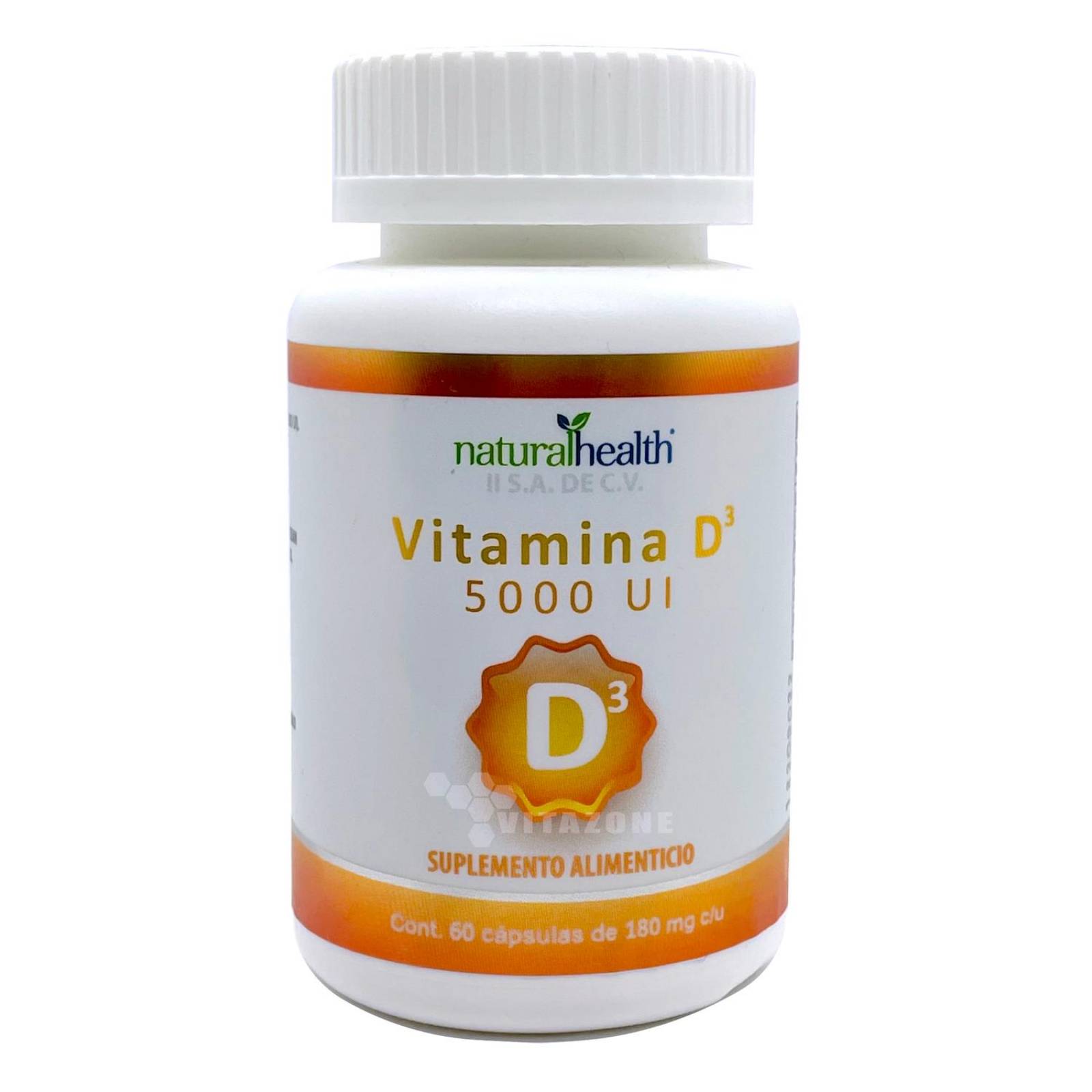 Vitamina D3 5000 UI 60 cápsulas Natural Health