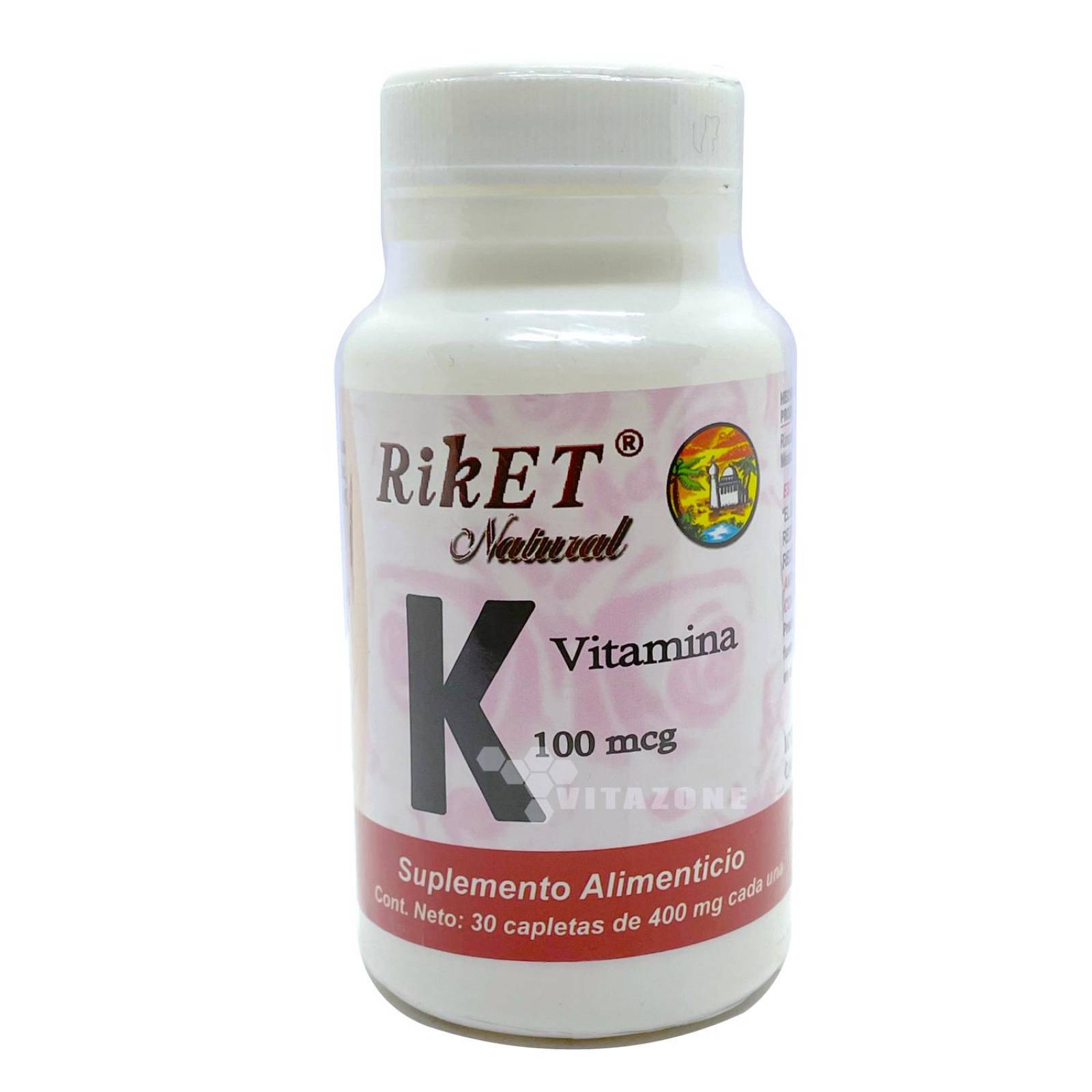 Vitamina K 100 mcg 30 capletas Riket 