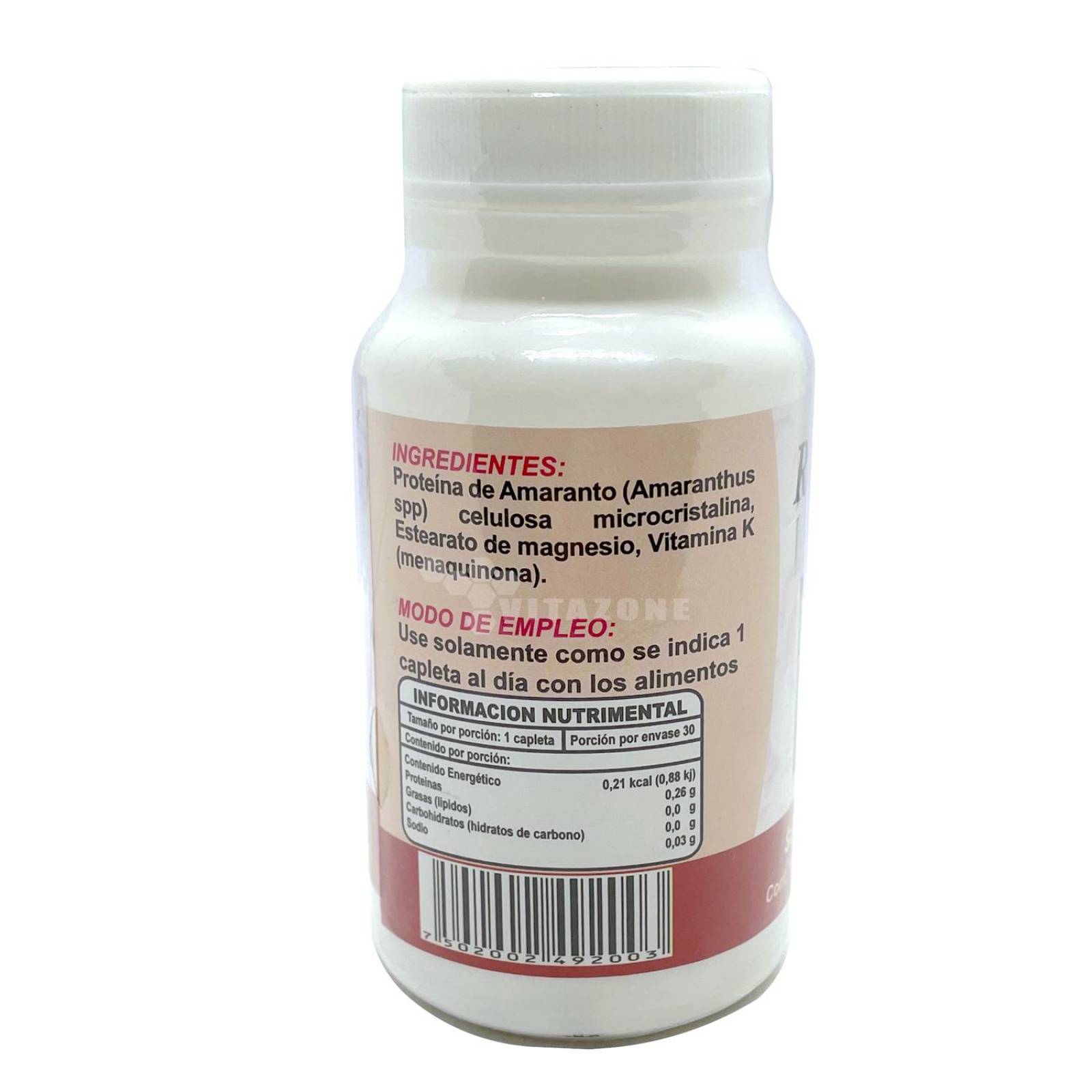 Vitamina K 100 mcg 30 capletas Riket 