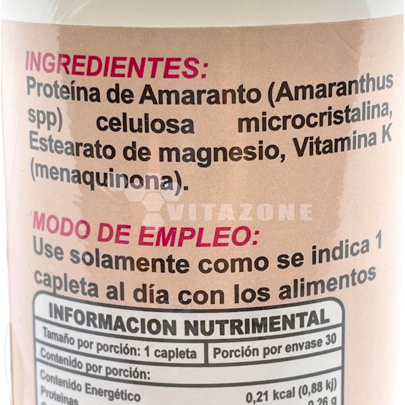 Vitamina K 100 mcg 30 capletas Riket 