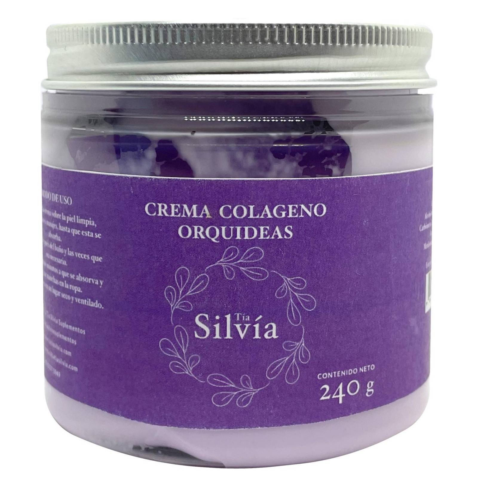 Crema Corporal de Colágeno Orquídeas 240 grs Tía Silvia 