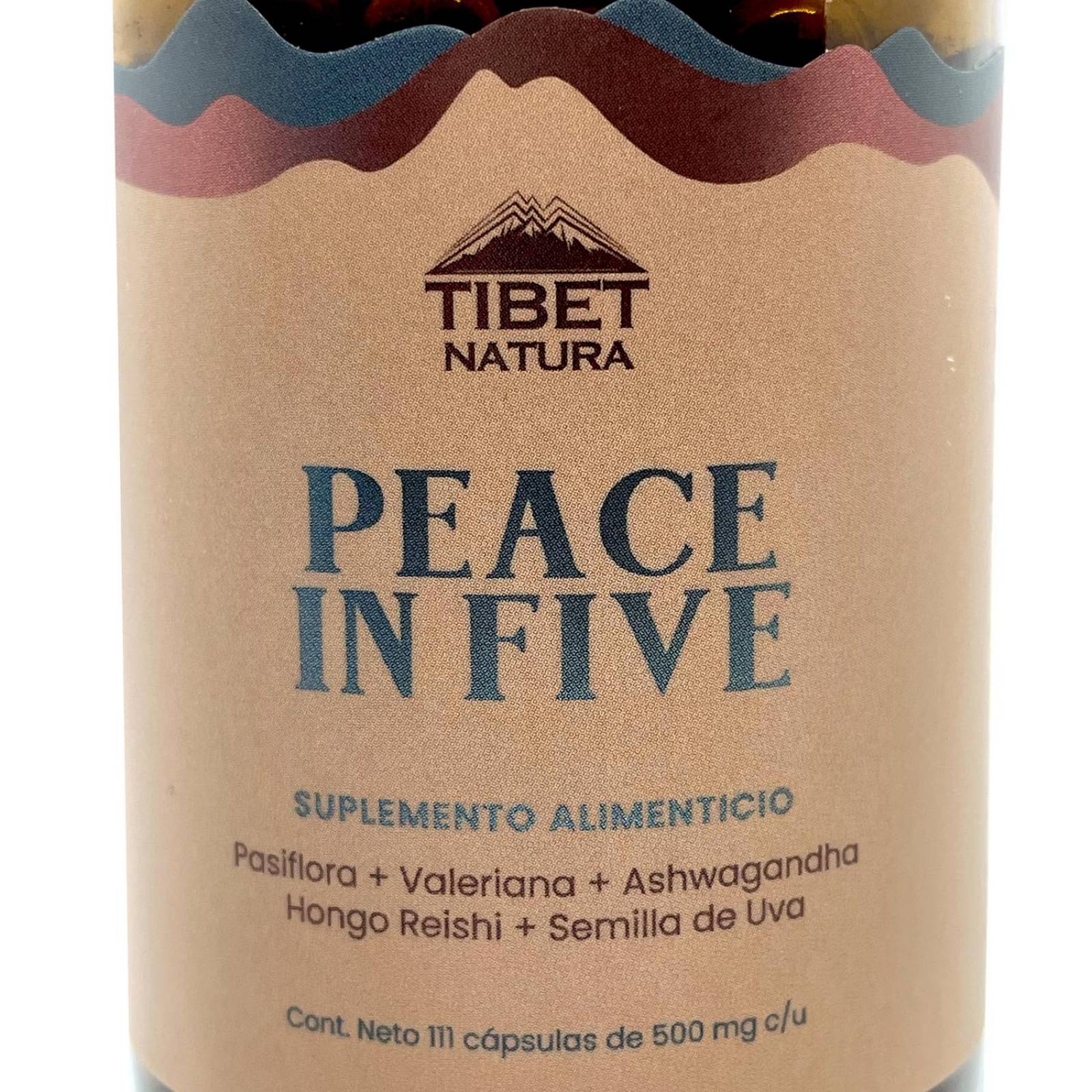 Pasiflora, Valeriana, Ashwagandha, Hongo Reishi 100 caps TIBET 