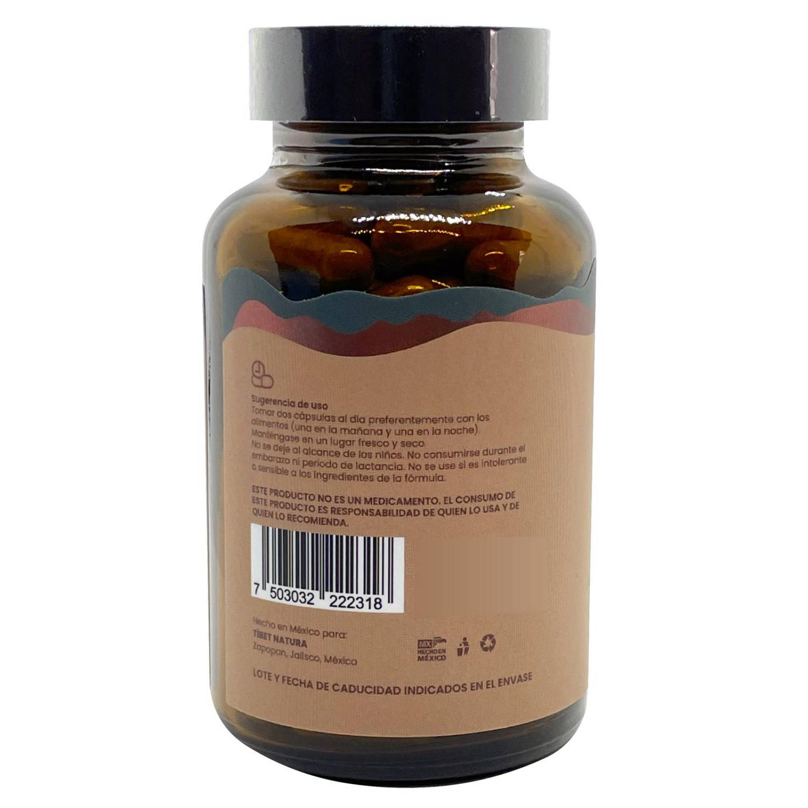 Pasiflora, Valeriana, Ashwagandha, Hongo Reishi 100 caps TIBET 