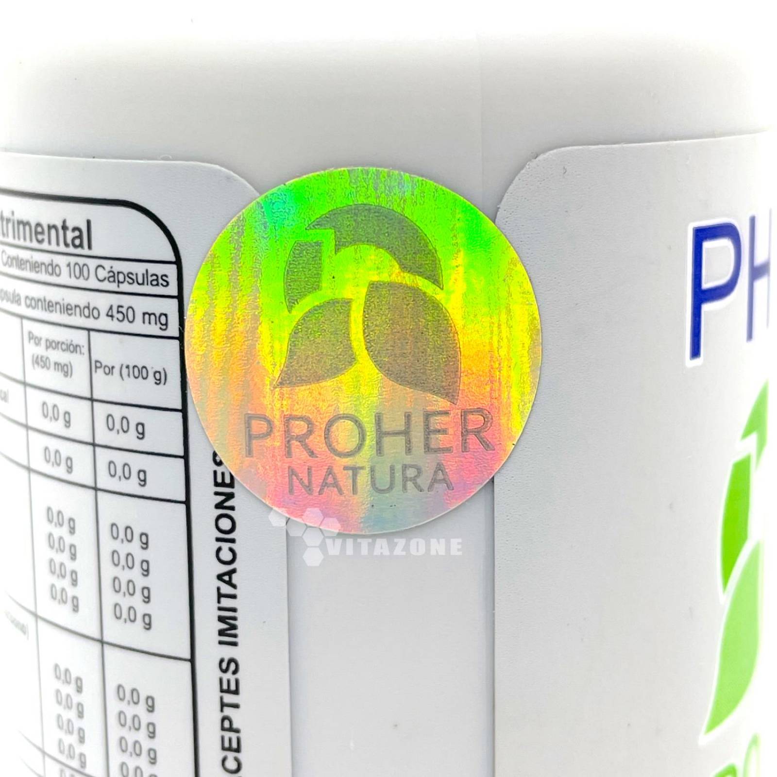 PHN D7 100 cápsulas Cúrcuma Chlorella Lupulo Moringa 