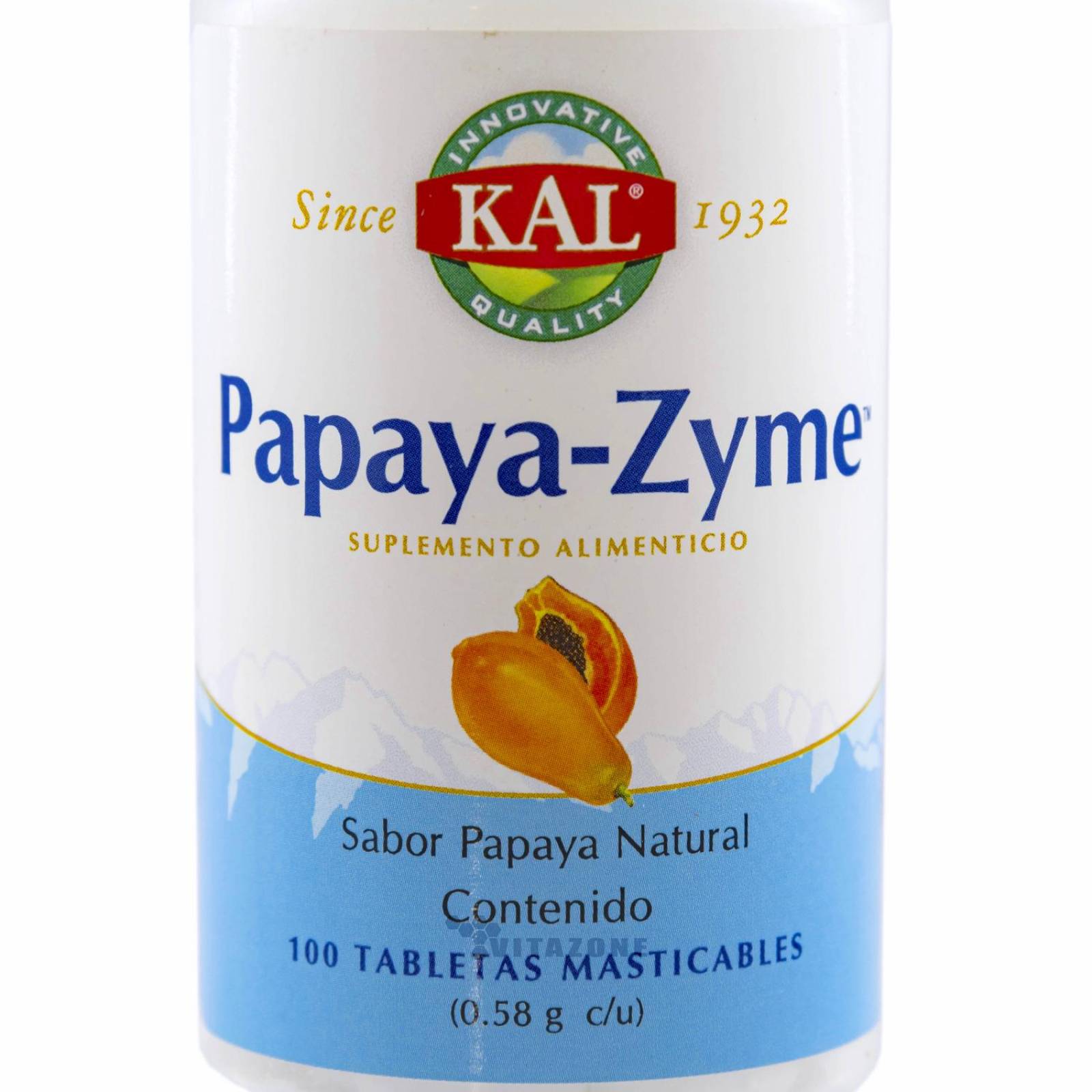 Papaya Zime 100 tabletas masticables KAL 