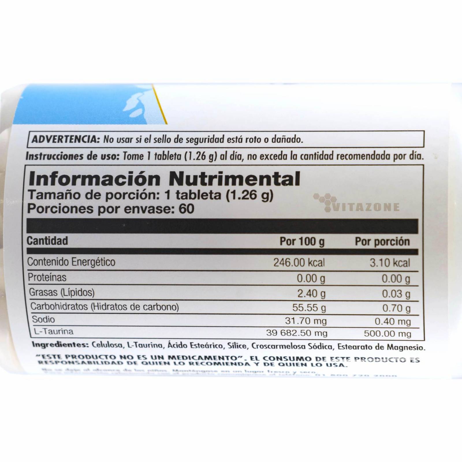 Taurina 60 tabletas KAL L-Taurine 
