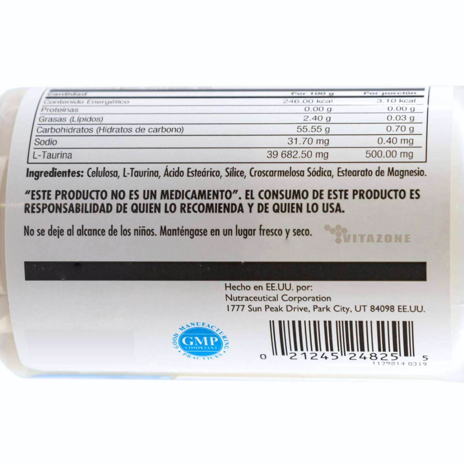Taurina 60 tabletas KAL L-Taurine 