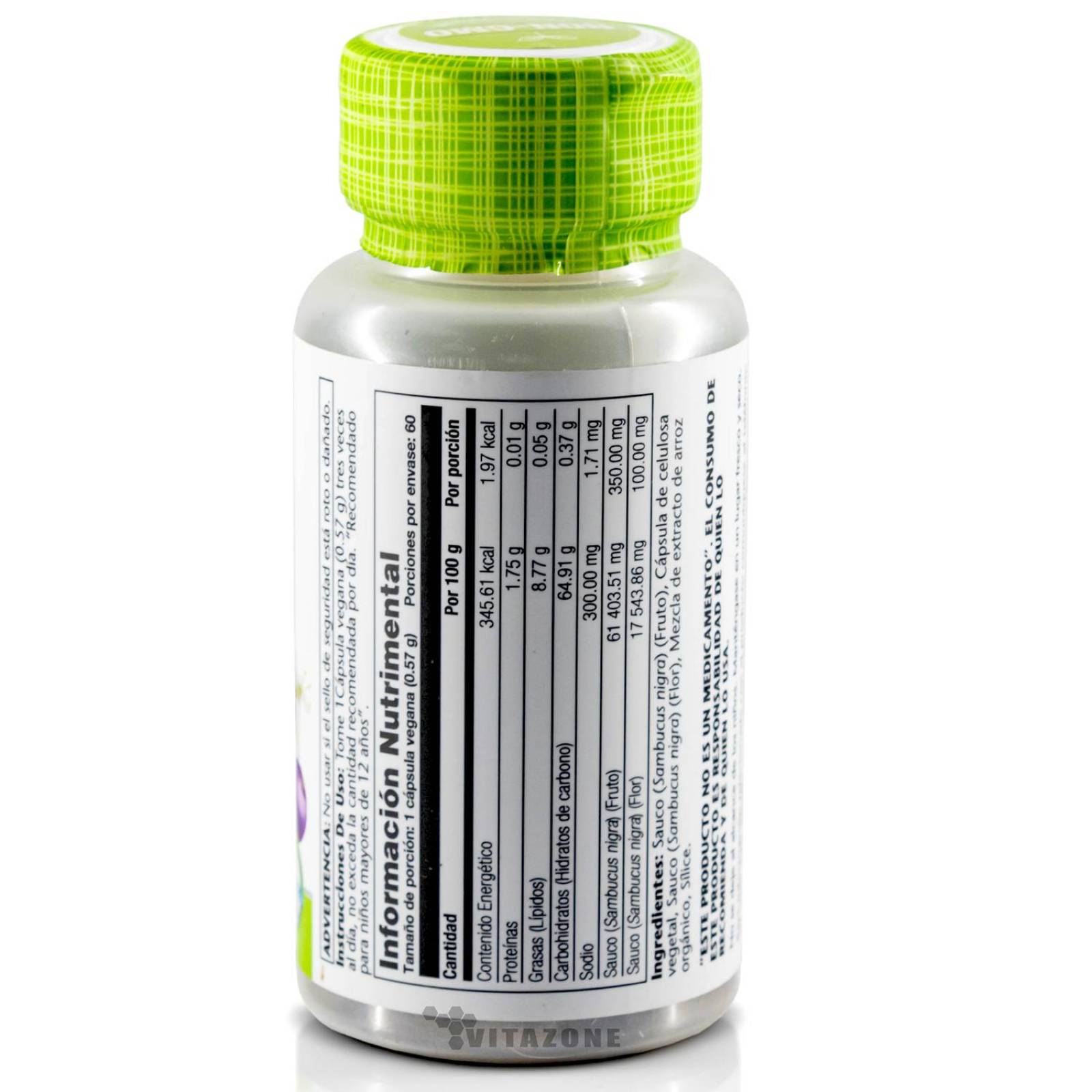 Elderberry (Sauco) 60 cápsulas veganas Solaray