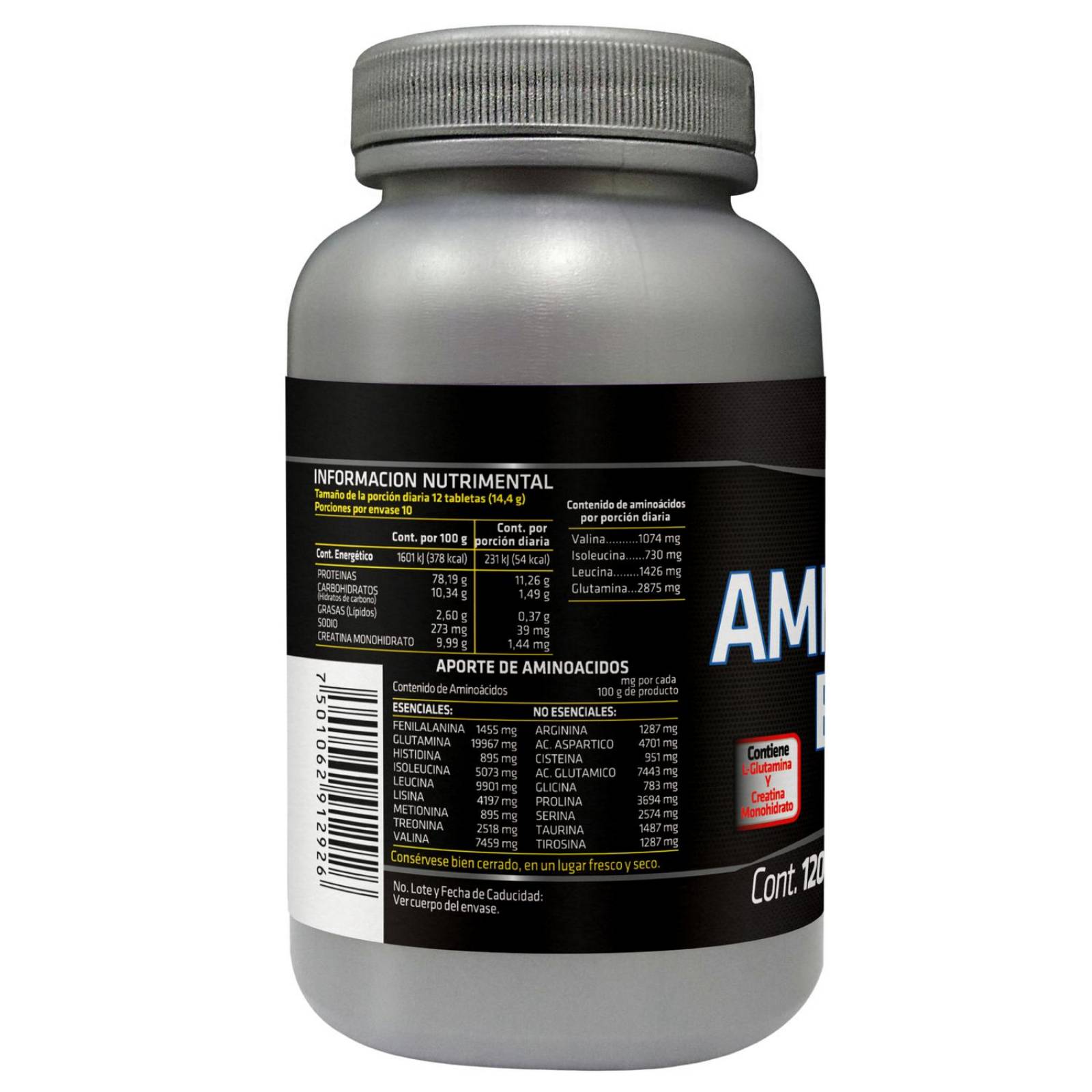 Amino 2000 Bcaa 120 tabletas Prowinner Creatina 