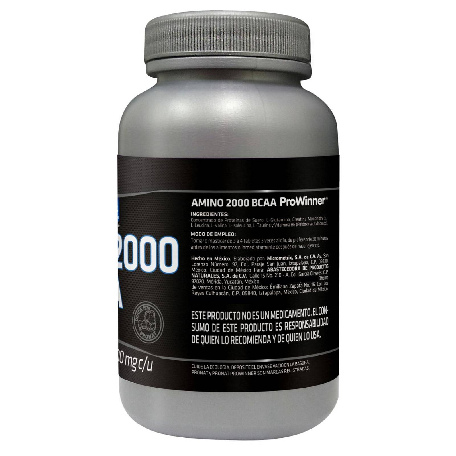 Amino 2000 Bcaa 120 tabletas Prowinner Creatina 