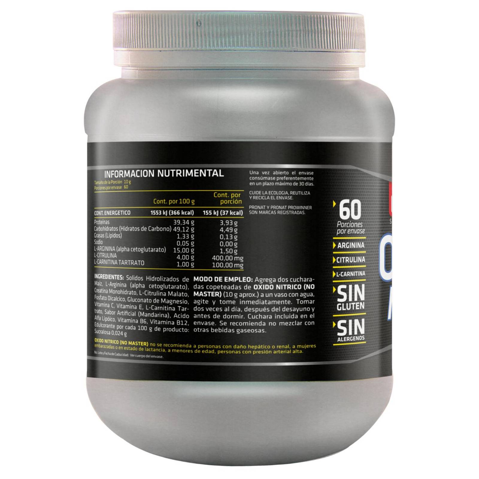 Óxido Nítrico (No Master) 600 g ProWinner 