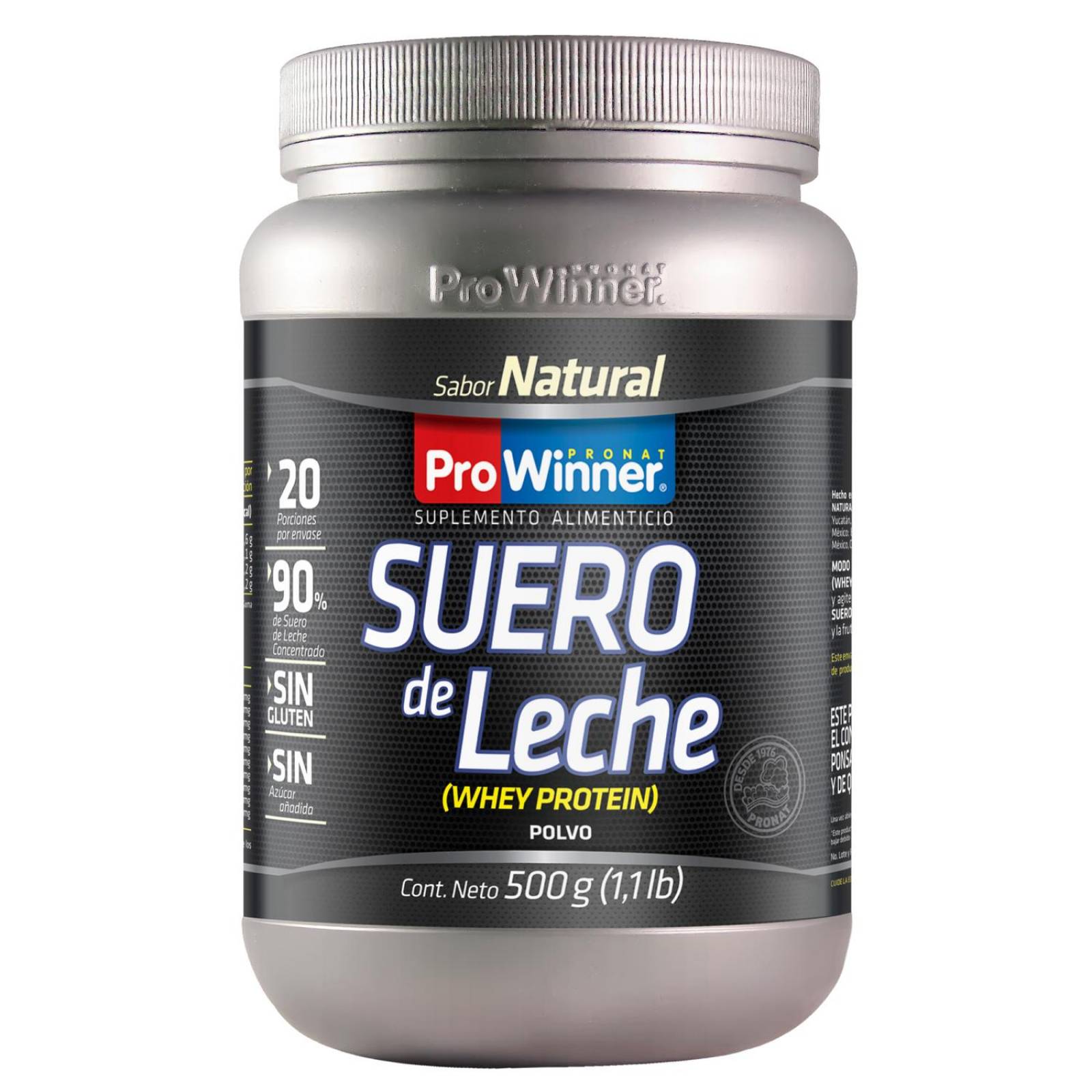 Suero de Leche (Whey Protein) Natural 500 g ProWinner 