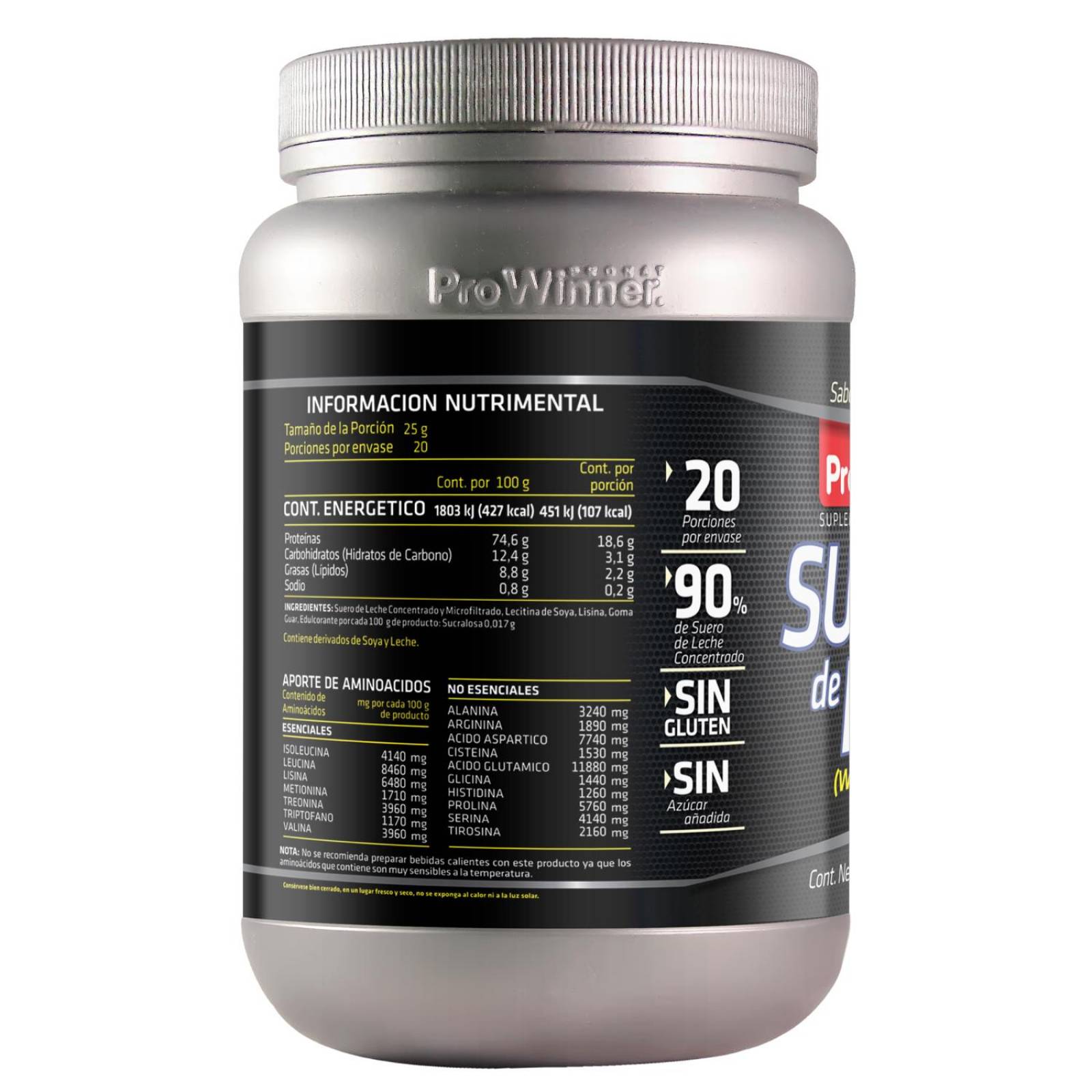 Suero de Leche (Whey Protein) Natural 500 g ProWinner 