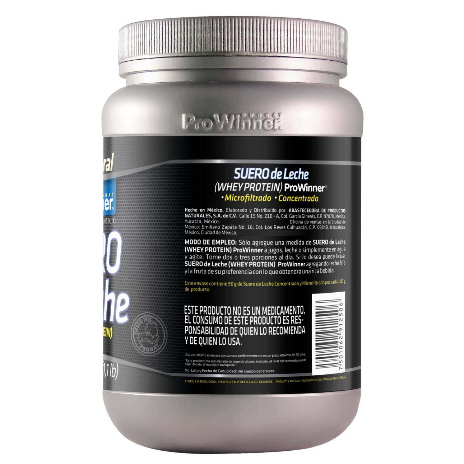 Suero de Leche (Whey Protein) Natural 500 g ProWinner 
