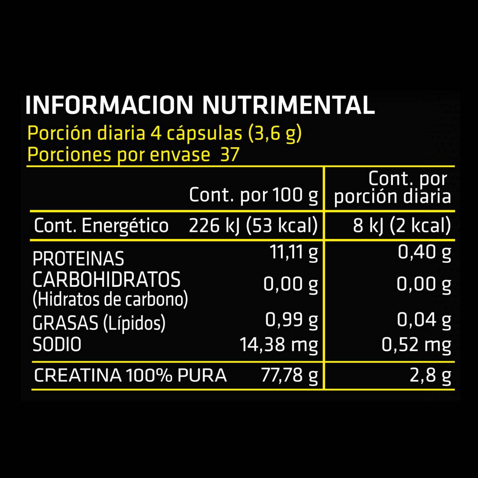 Creatina Prowinner 150 cápsulas Monohidrato 
