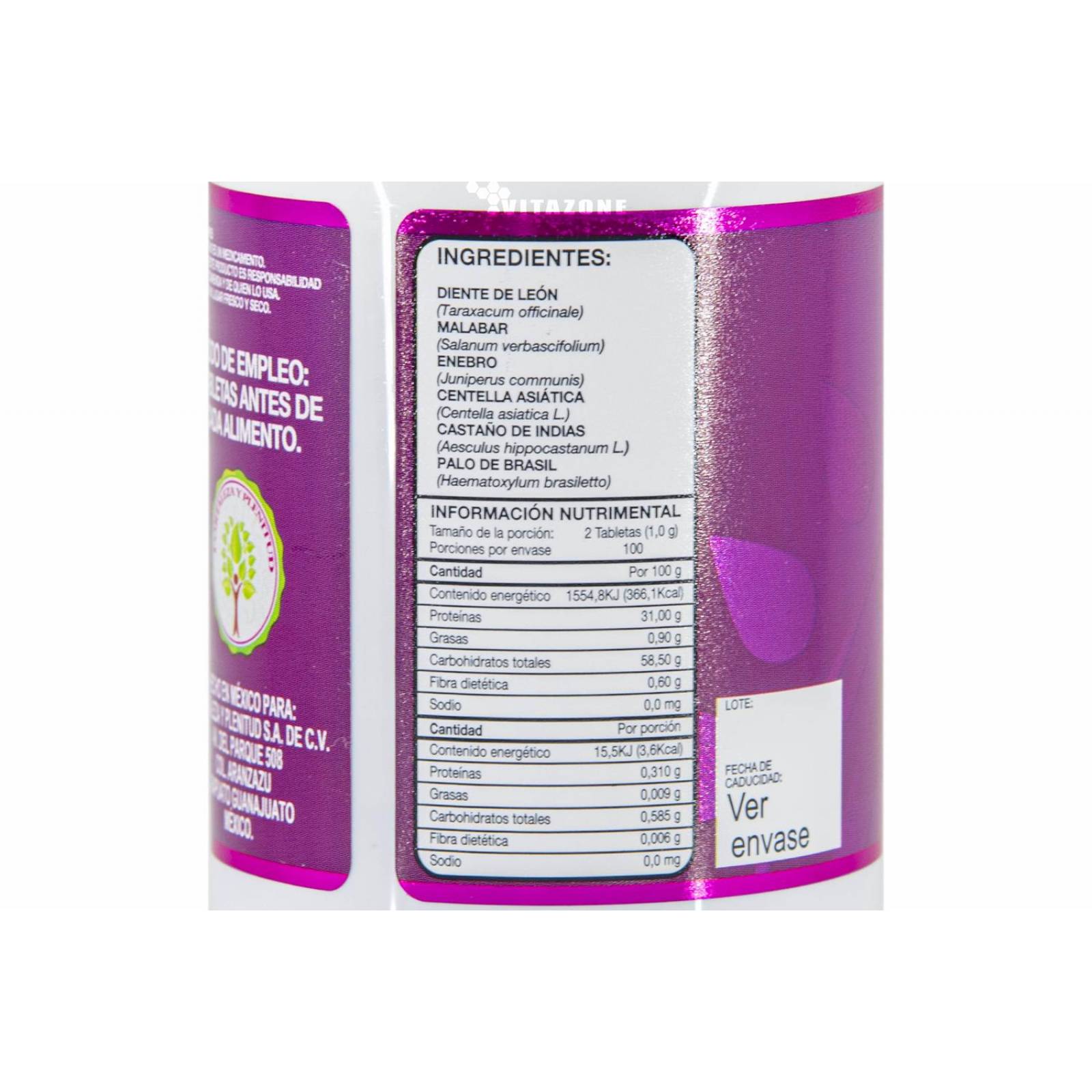 Diente de León 200 tabletas 500 mg 