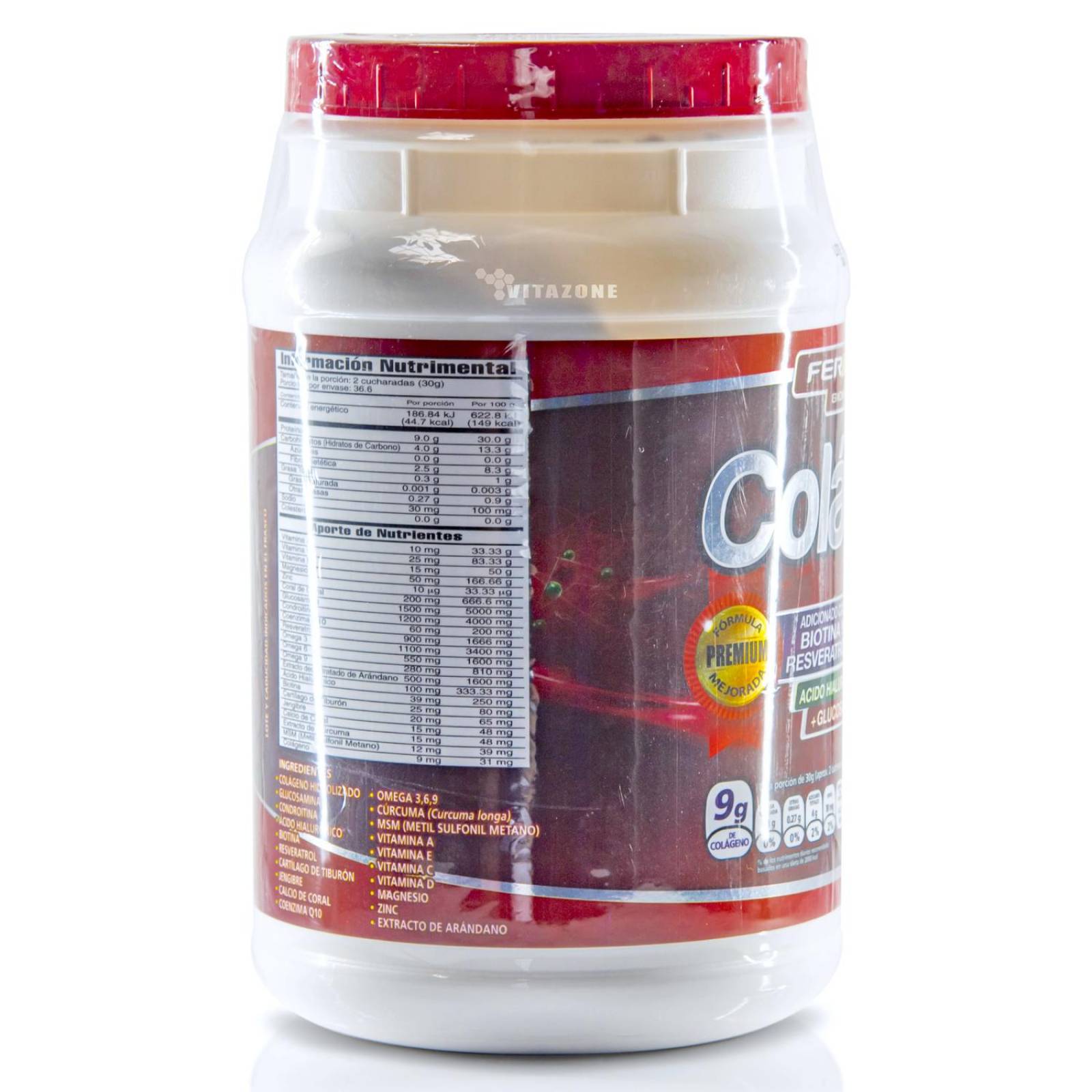 Colágeno Hidrolizado Glucosamina Biotina Arándano 1.1 kg