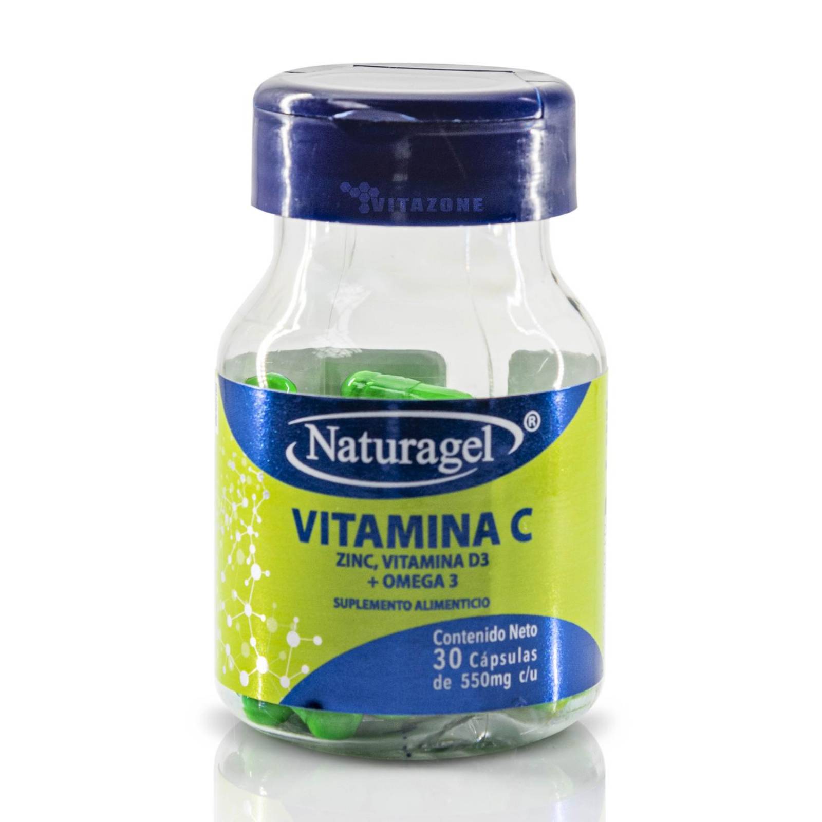 Vitamina C Zinc Vitamina D3 Omega 3 30 caps Naturagel 