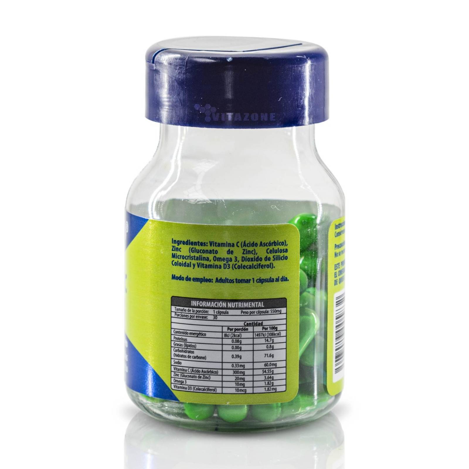 Vitamina C Zinc Vitamina D3 Omega 3 30 caps Naturagel 