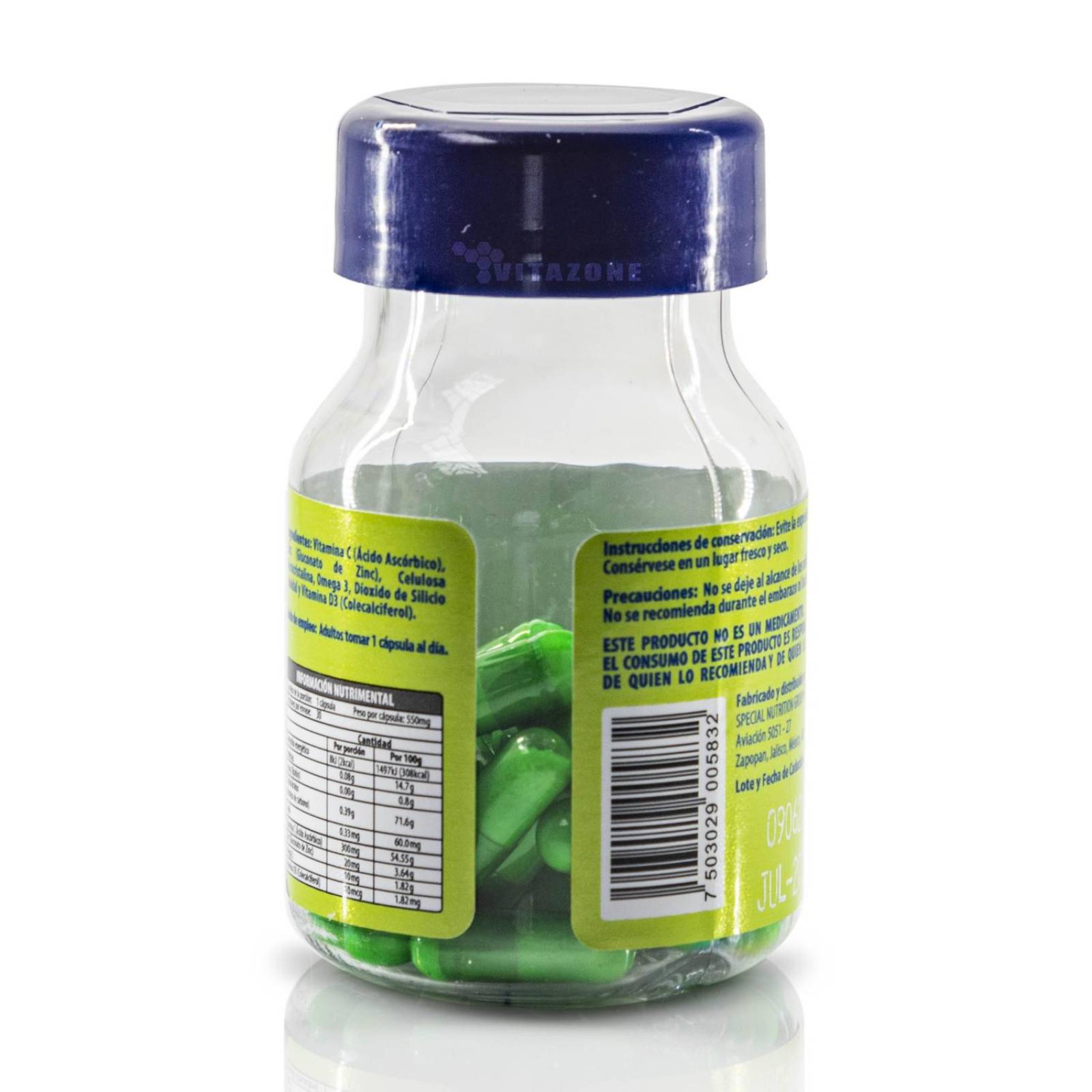 Vitamina C Zinc Vitamina D3 Omega 3 30 caps Naturagel 