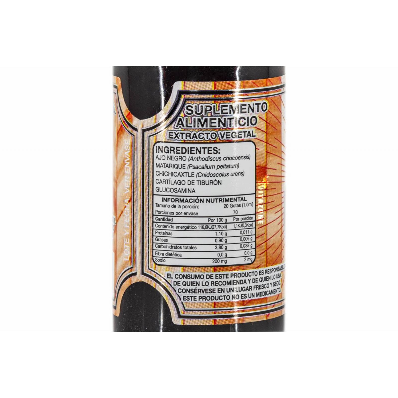 Ajo Rey Extracto Vegetal 70 ml Glucosamina Cartílago 