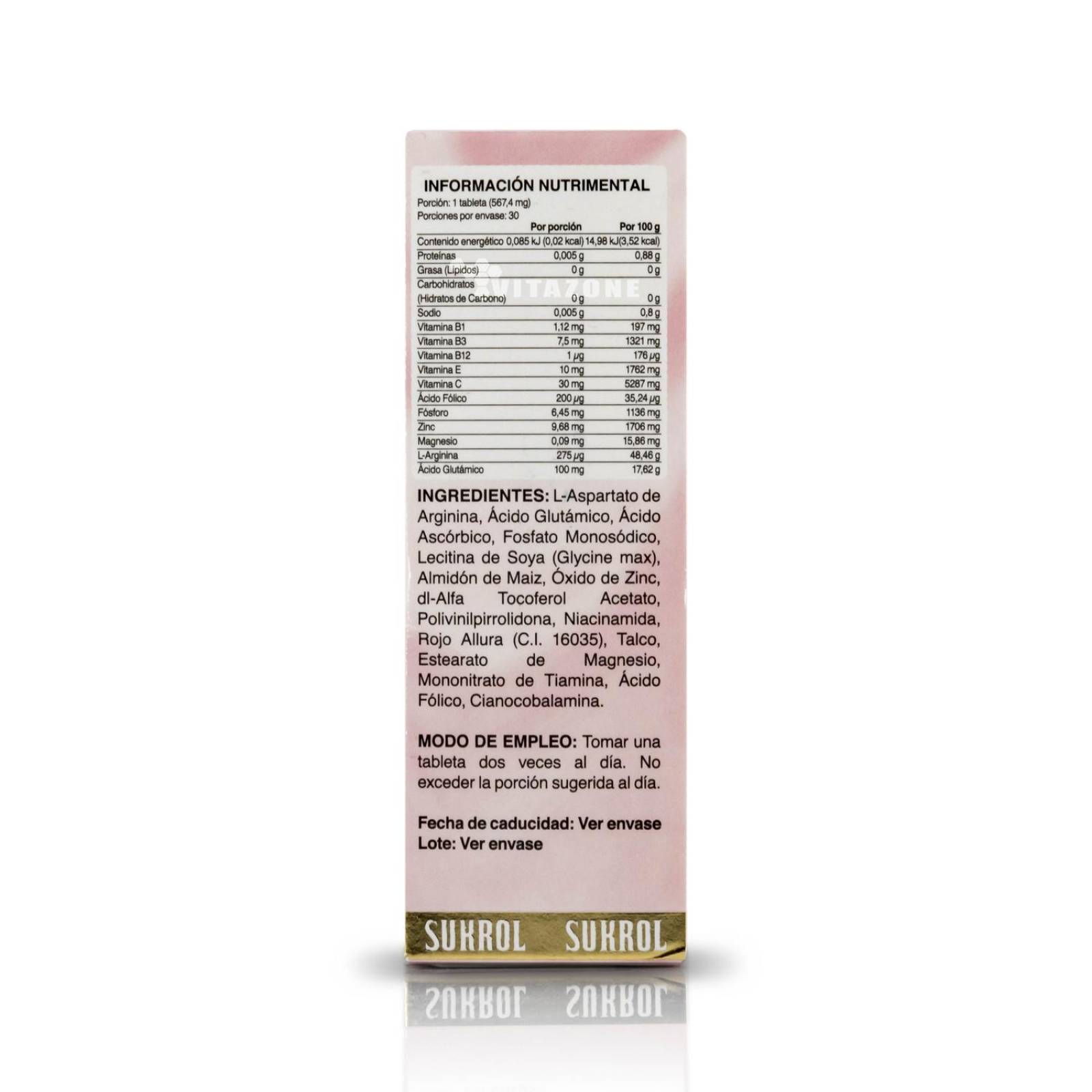 Sukrol Mujer 30 tabletas Vitaminas Minerales 