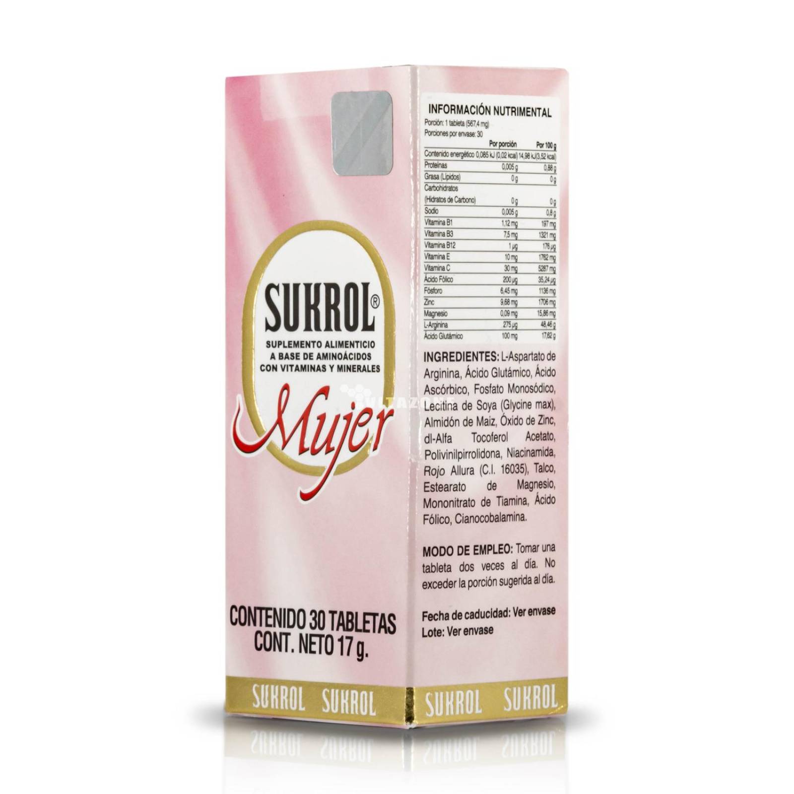 Sukrol Mujer 30 tabletas Vitaminas Minerales 