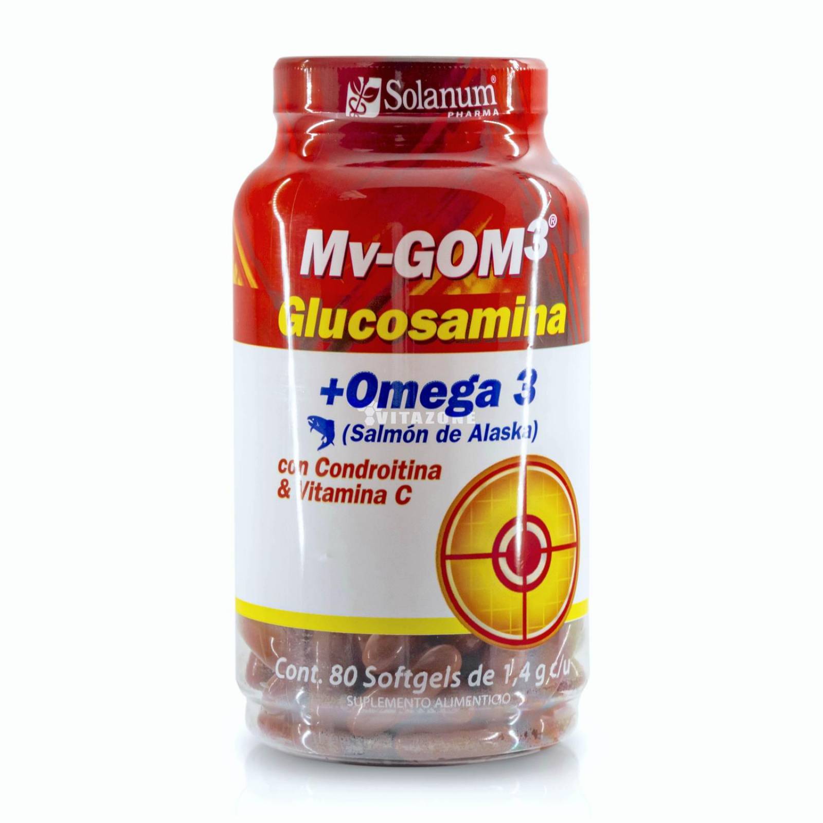 Glucosamina Omega 3 (Salmón de Alaska) 80 cápsulas Solanum