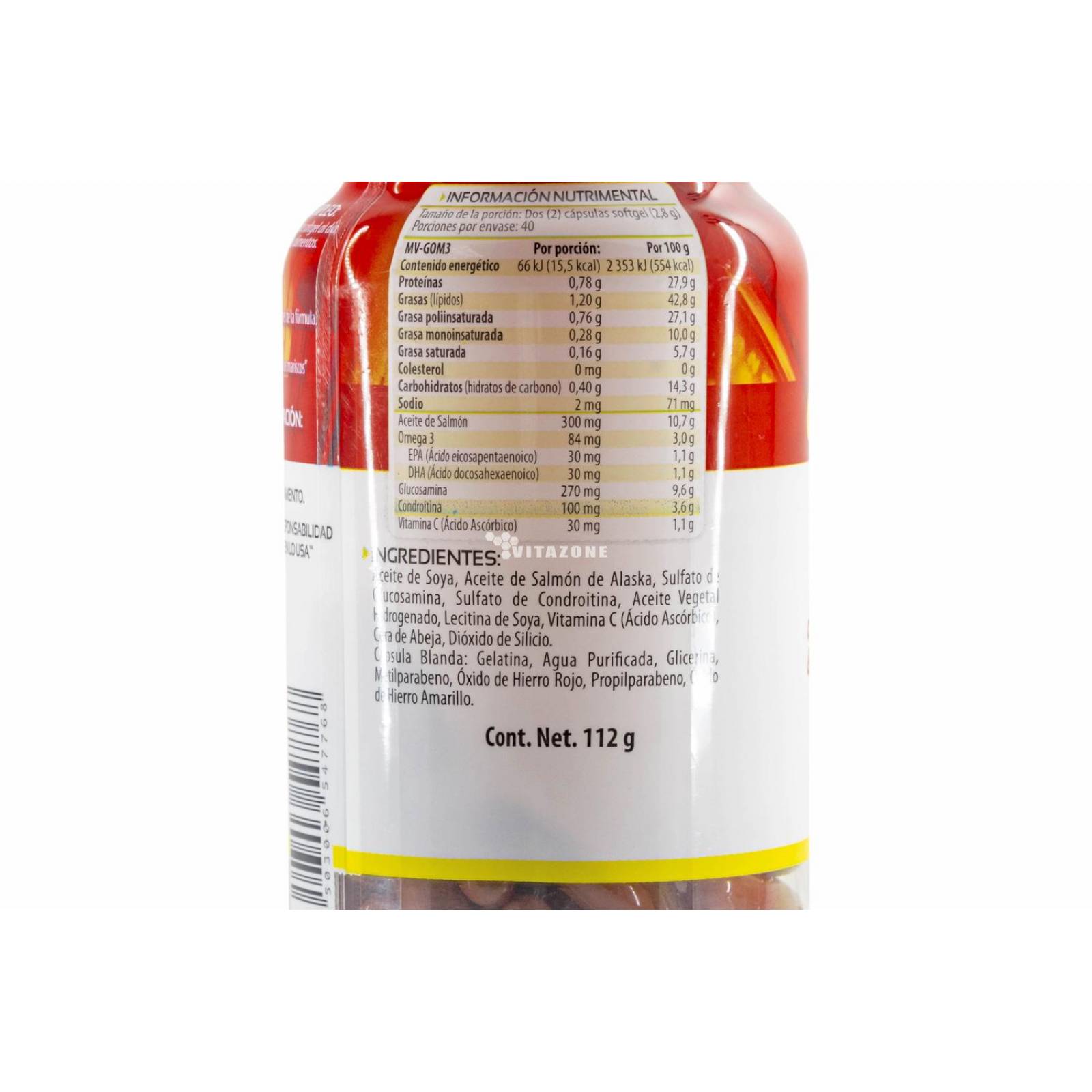 Glucosamina Omega 3 (Salmón de Alaska) 80 cápsulas Solanum