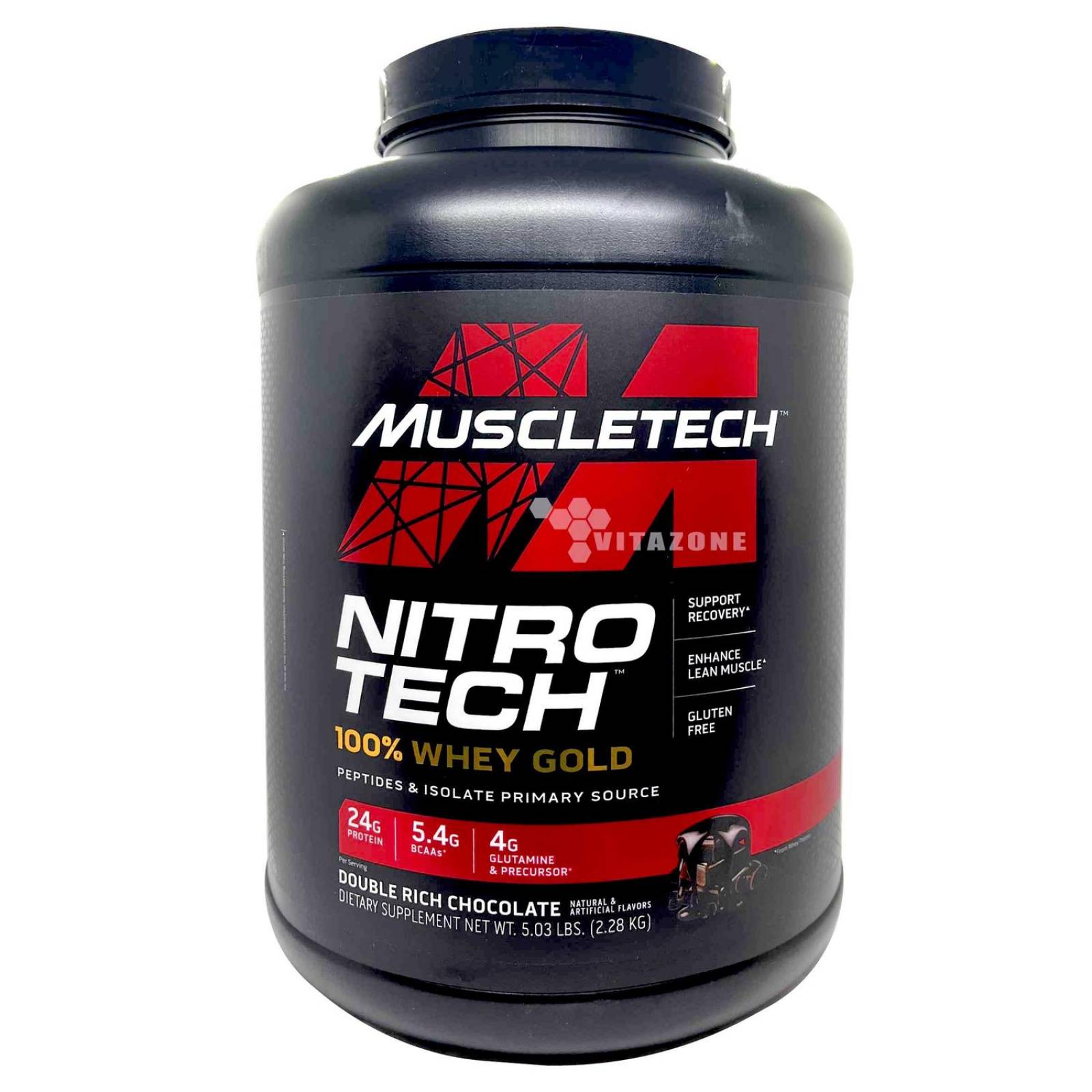 Nitrotech Whey Gold 5.03 Lbs Chocolate Muscletech. 