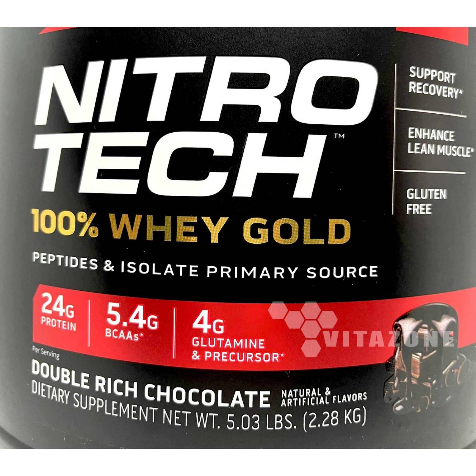 Nitrotech Whey Gold 5.03 Lbs Chocolate Muscletech. 