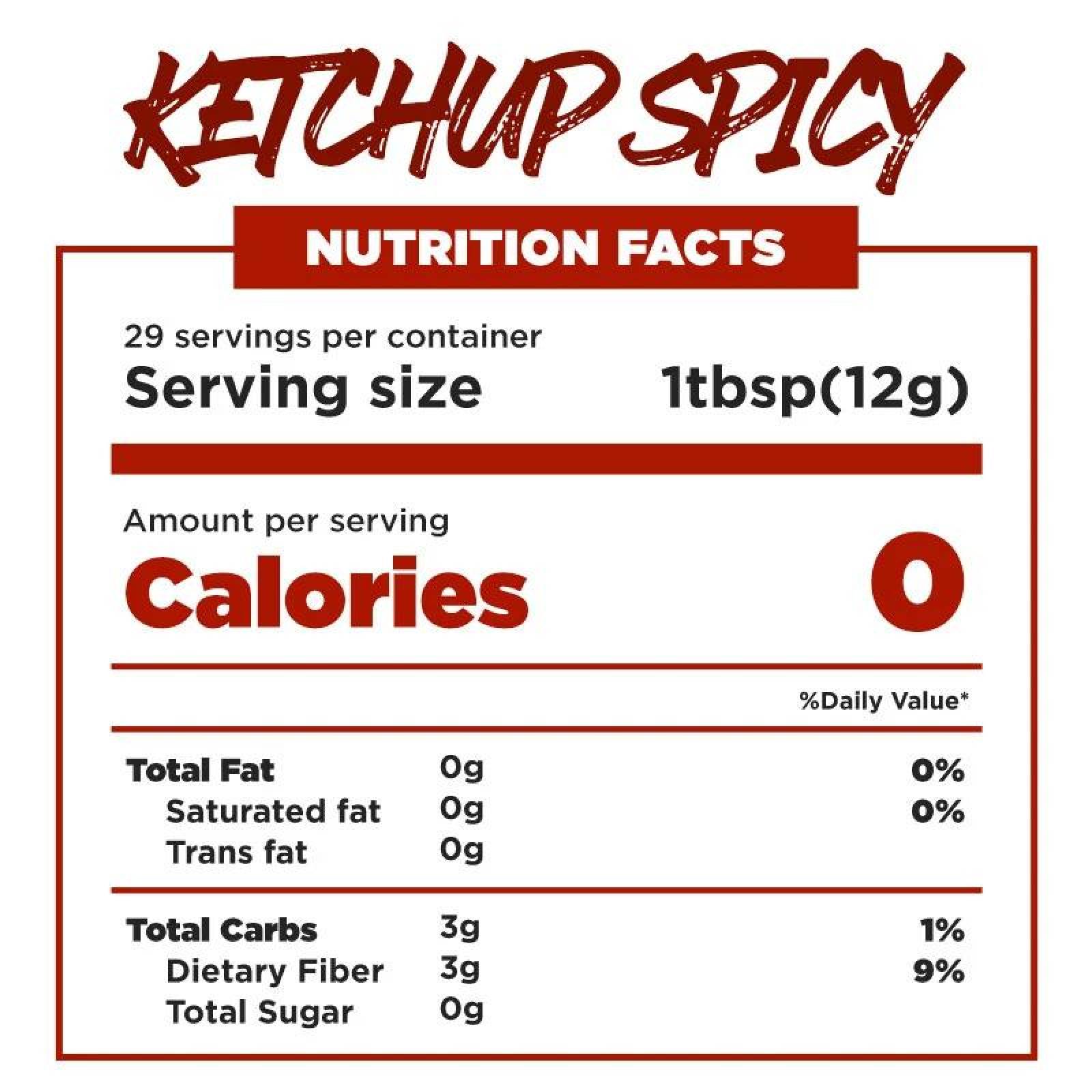 Catsup Spicy Mrs Taste Sin azúcar Sin sodio 350 g Ketchup