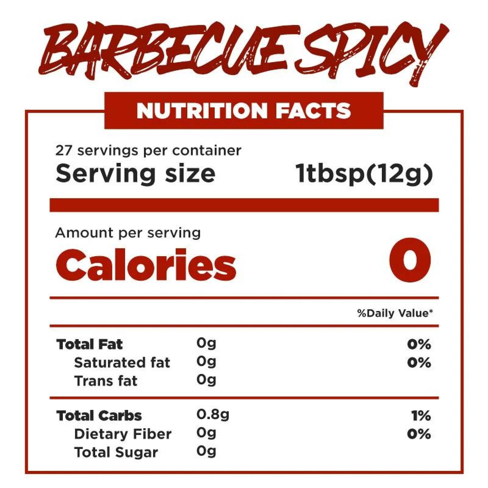 Salsa BBQ Spicy sin azúcar 350 g Sin Calorías Mrs Taste 