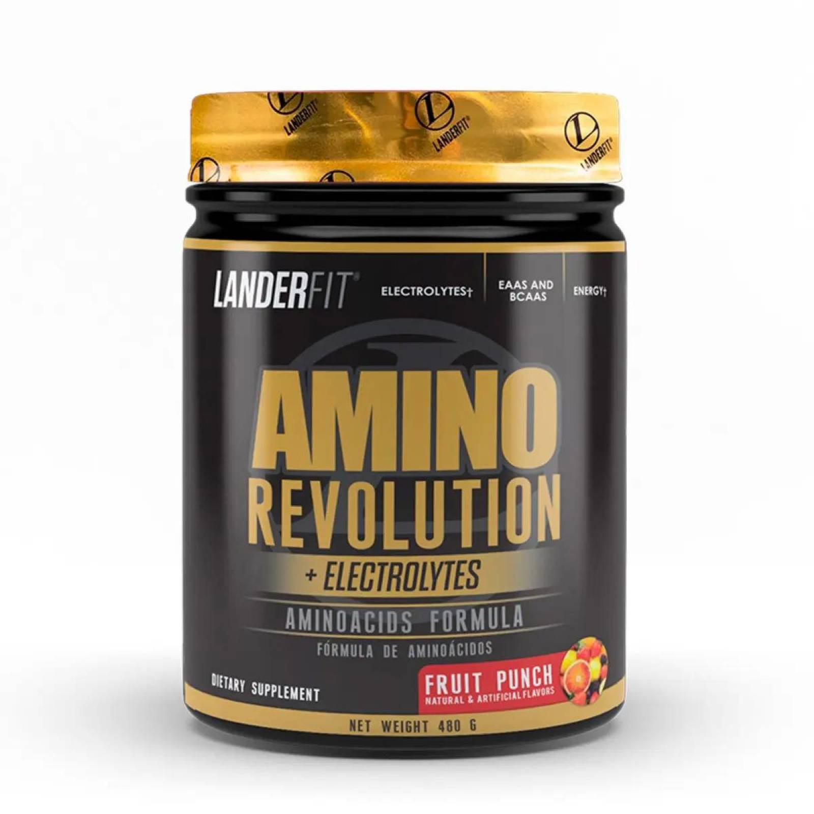 Amino Revolution EAA's BCAA's Fruit Punch Landerfit 