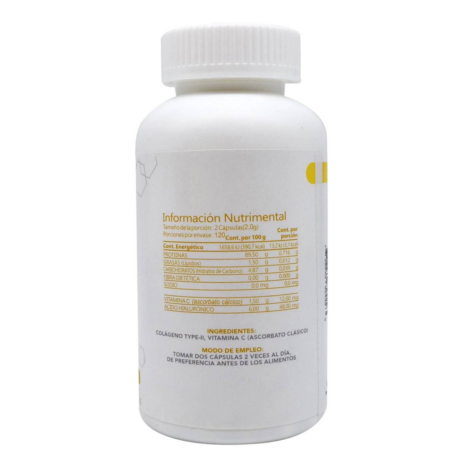 Colágeno tipo 2 Colágeno de pollo 120 cápsulas Resarsa 