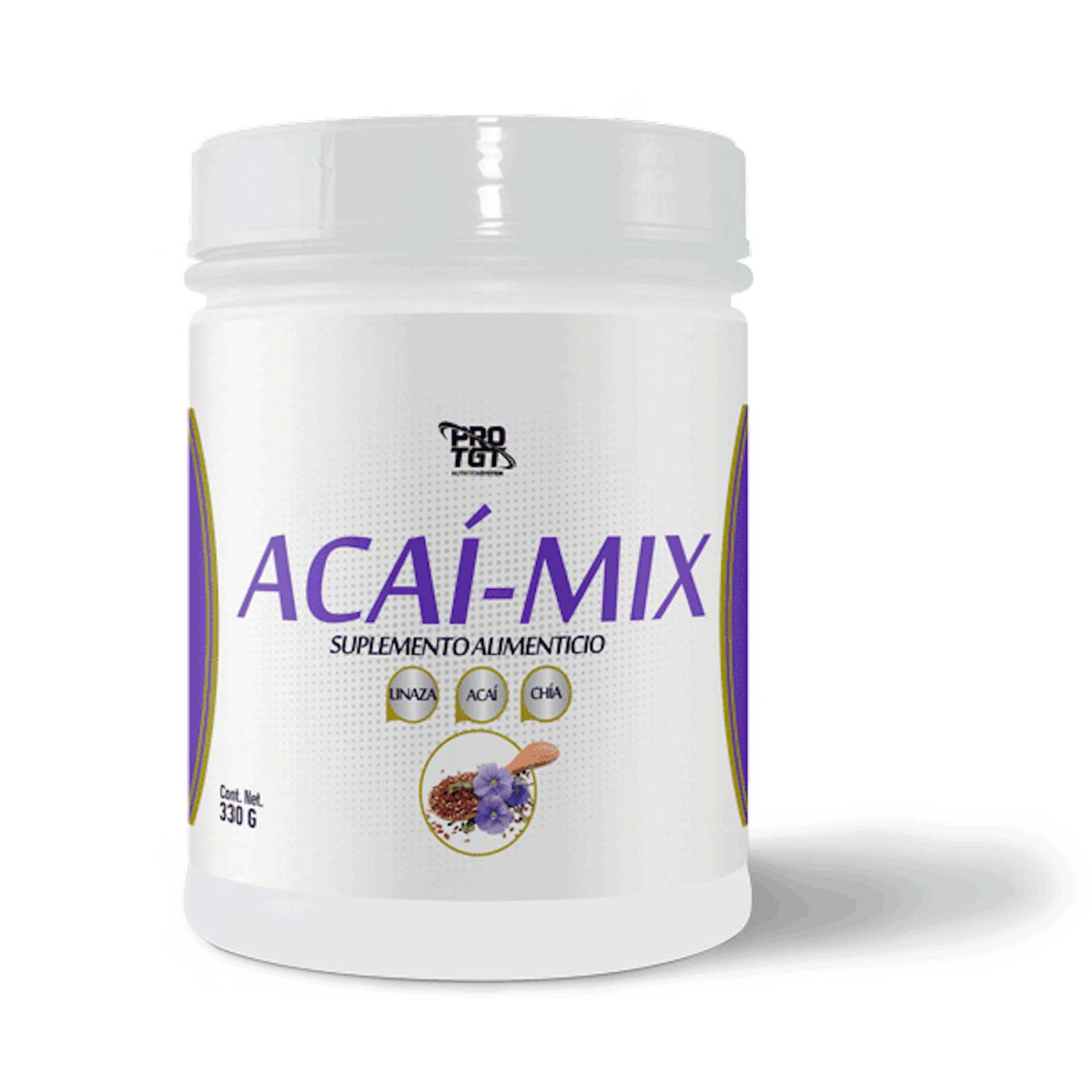 Acaí Linaza Chía Acaí Mix 330 grs PROTGT Vegan Keto 