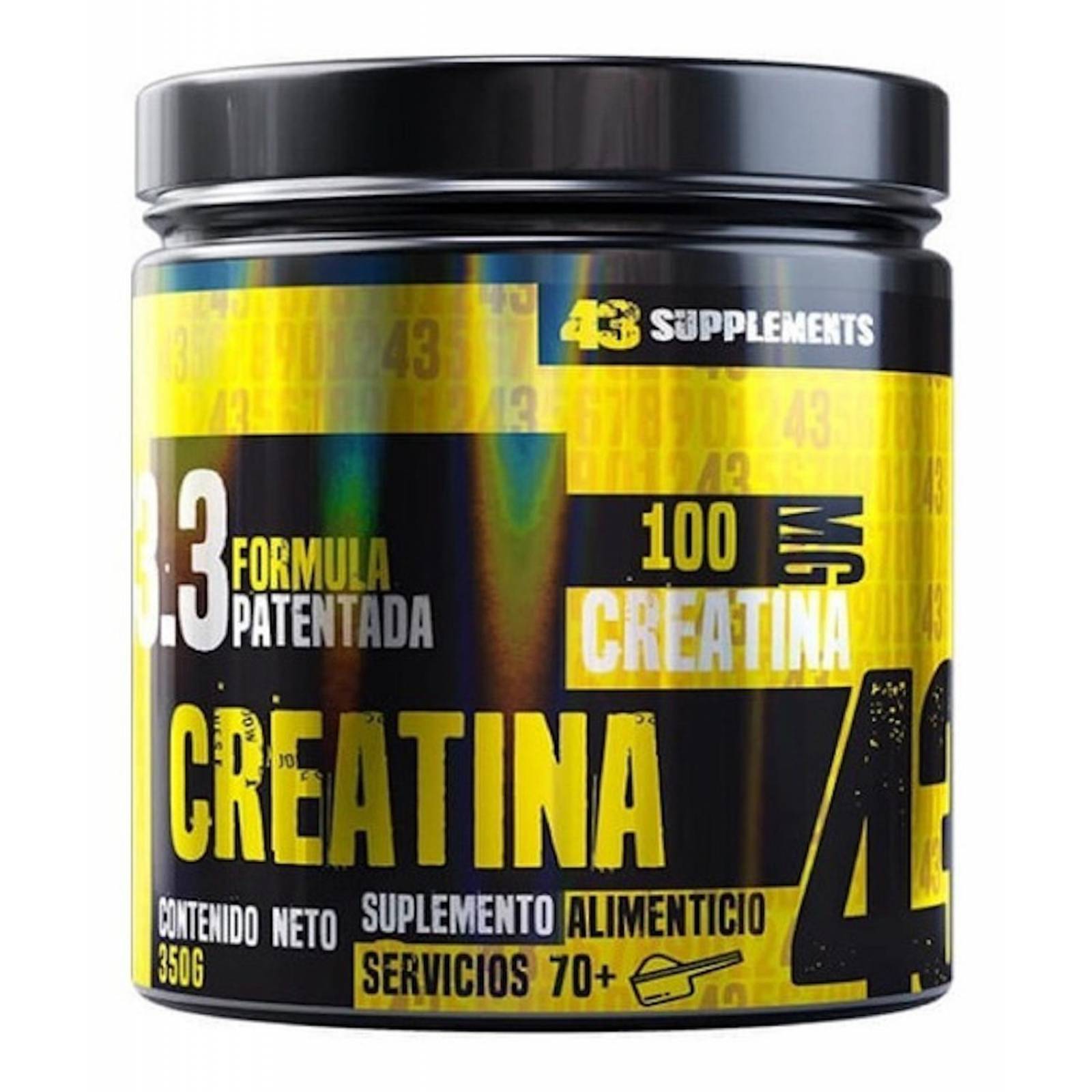 Creatina 350 g 70 servicios Sin sabor 43 Supplements 