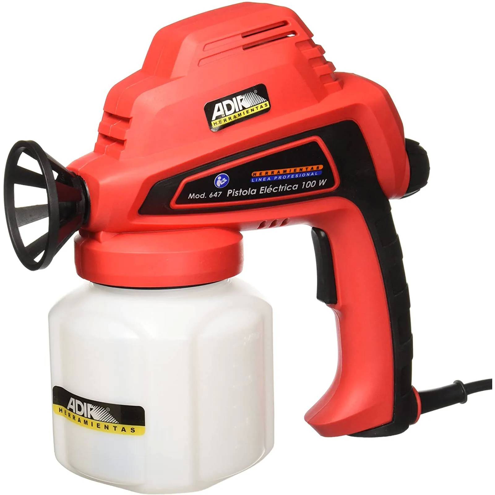 Pistola eléctrica para pintar 100W 647 Adir